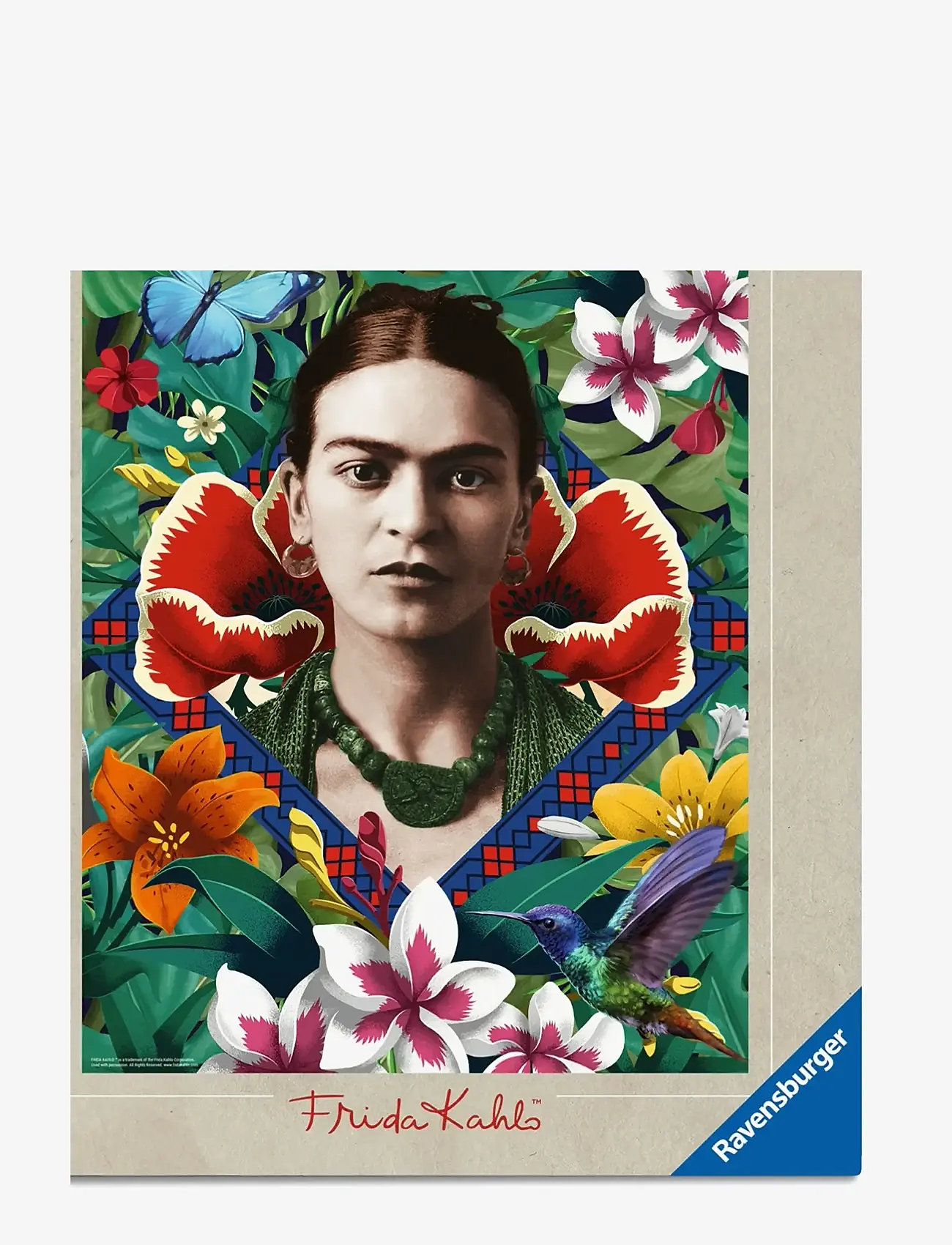 Ravensburger - Frida Kahlo: Blooming Fantasy 500p - klassiske puslespil - multi coloured - 0