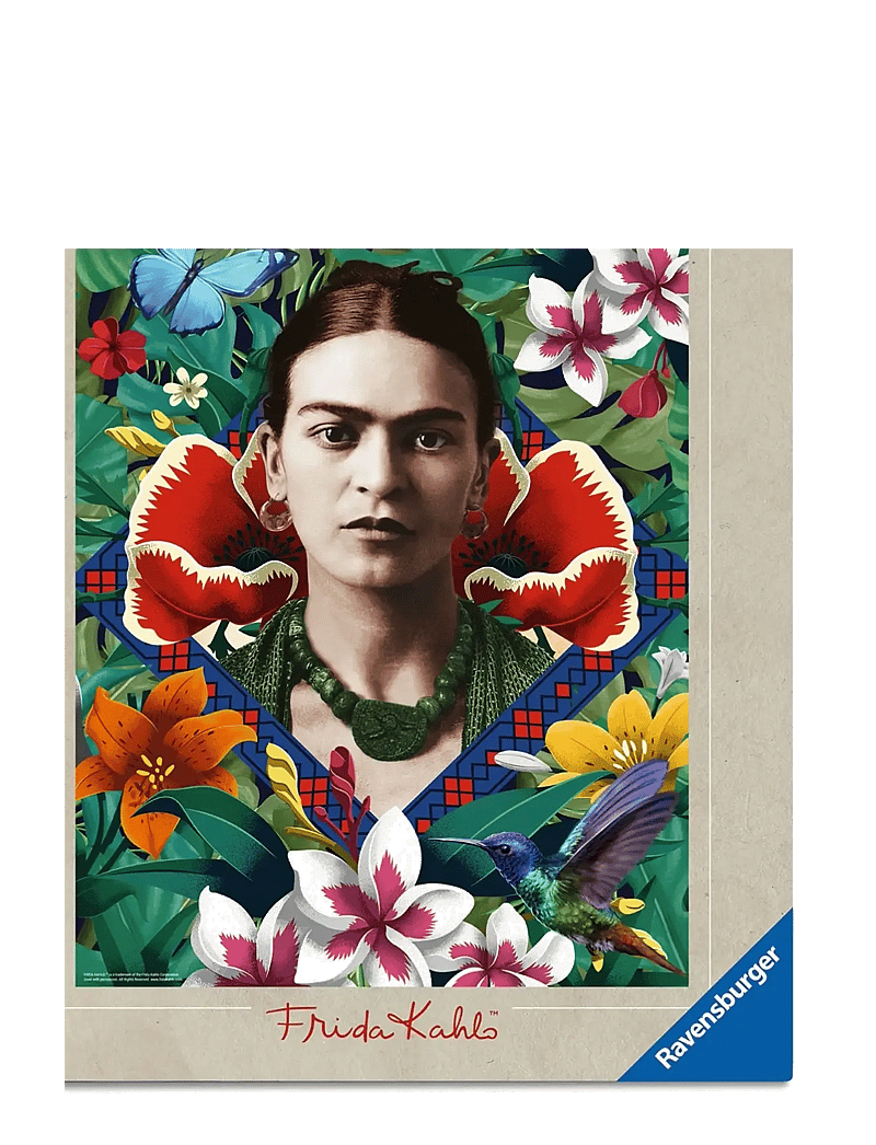 Ravensburger - Frida Kahlo: Blooming Fantasy 500p - klassísk púsl - multi coloured - 0