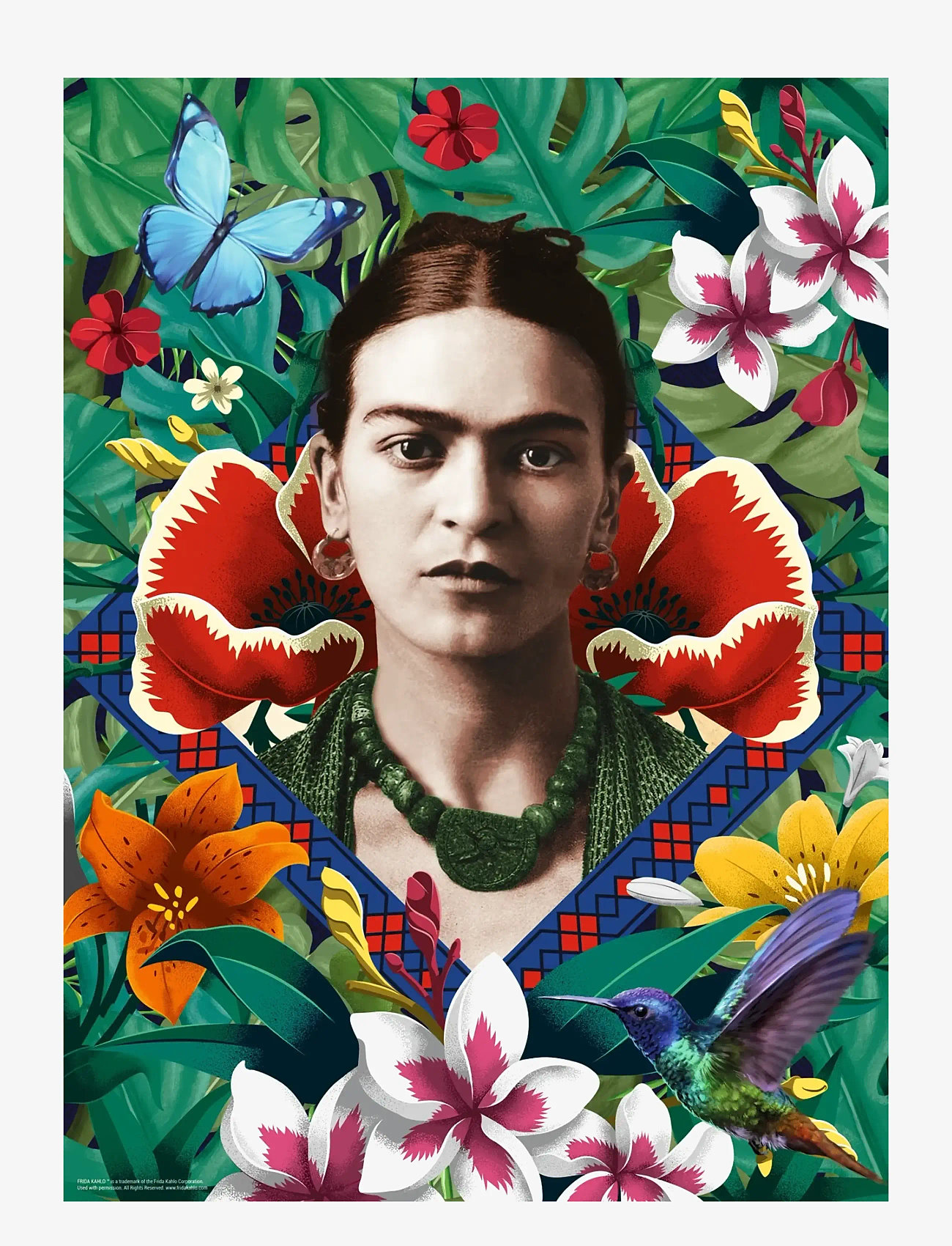 Ravensburger - Frida Kahlo: Blooming Fantasy 500p - klassiske puslespil - multi coloured - 1