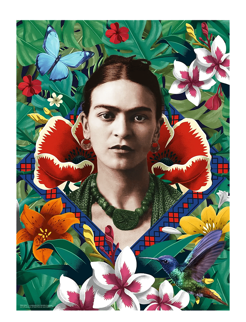 Ravensburger - Frida Kahlo: Blooming Fantasy 500p - klassísk púsl - multi coloured - 1