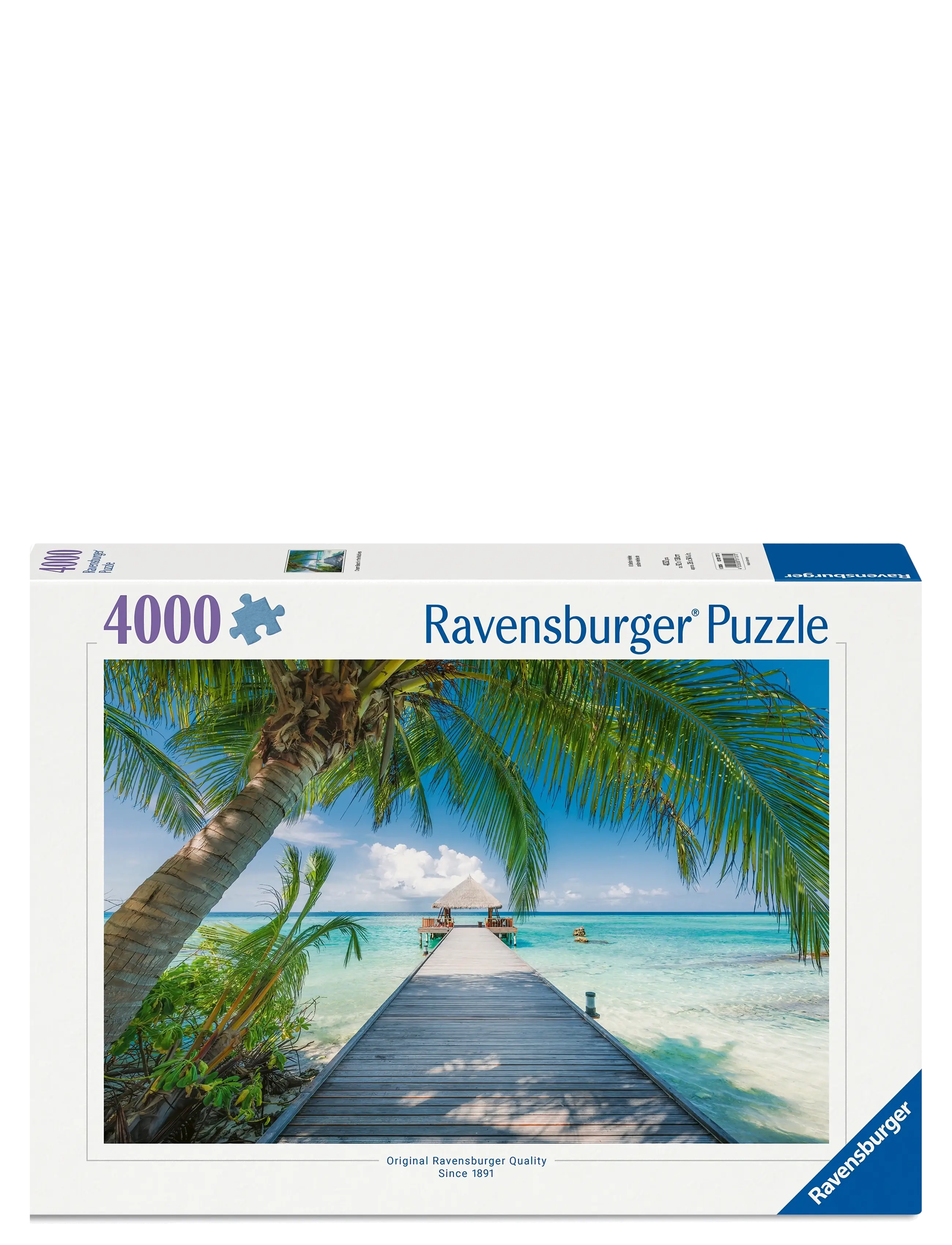 Ravensburger Dream Beach On The Maldives 4000P, One Size, Multi/patterned, Puslespil > Klassiske Puslespil, Børn