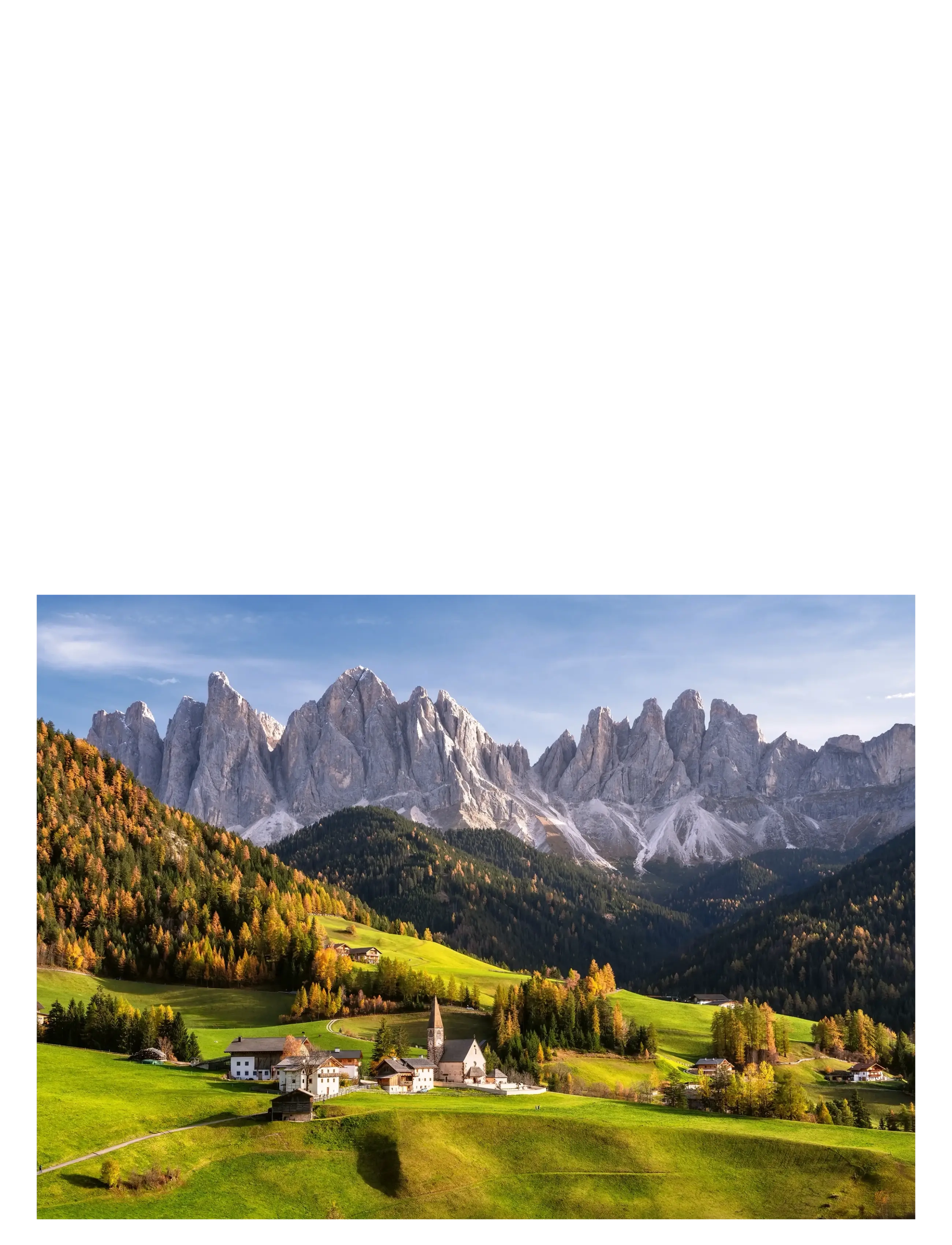 Ravensburger - Dolomites in Autumn 1000p - klassiske puslespil - multi coloured - 1