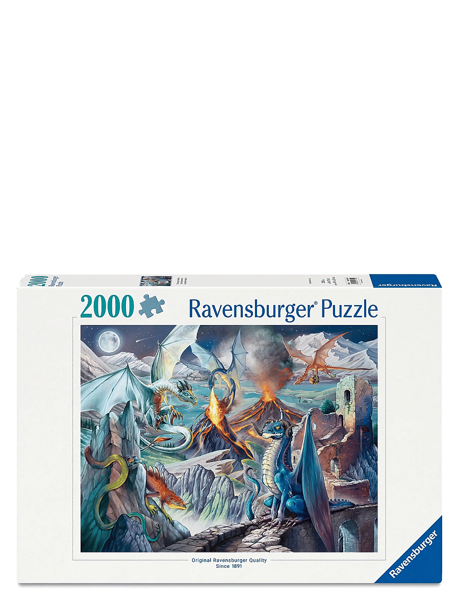 Ravensburger - The Dragon Guardians 2000p - klassísk púsl - multi coloured - 0