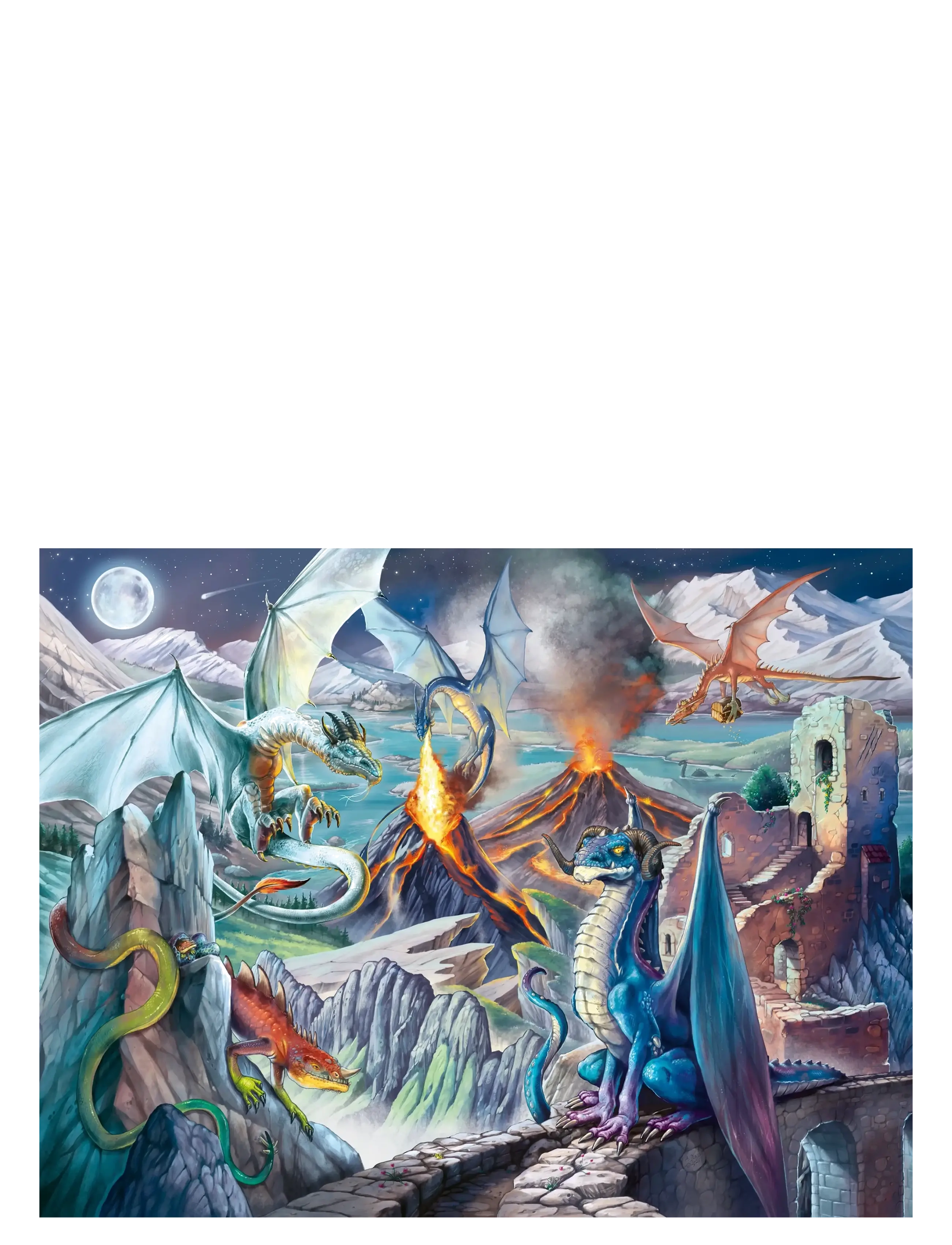 Ravensburger - The Dragon Guardians 2000p - klassiske puslespil - multi coloured - 1