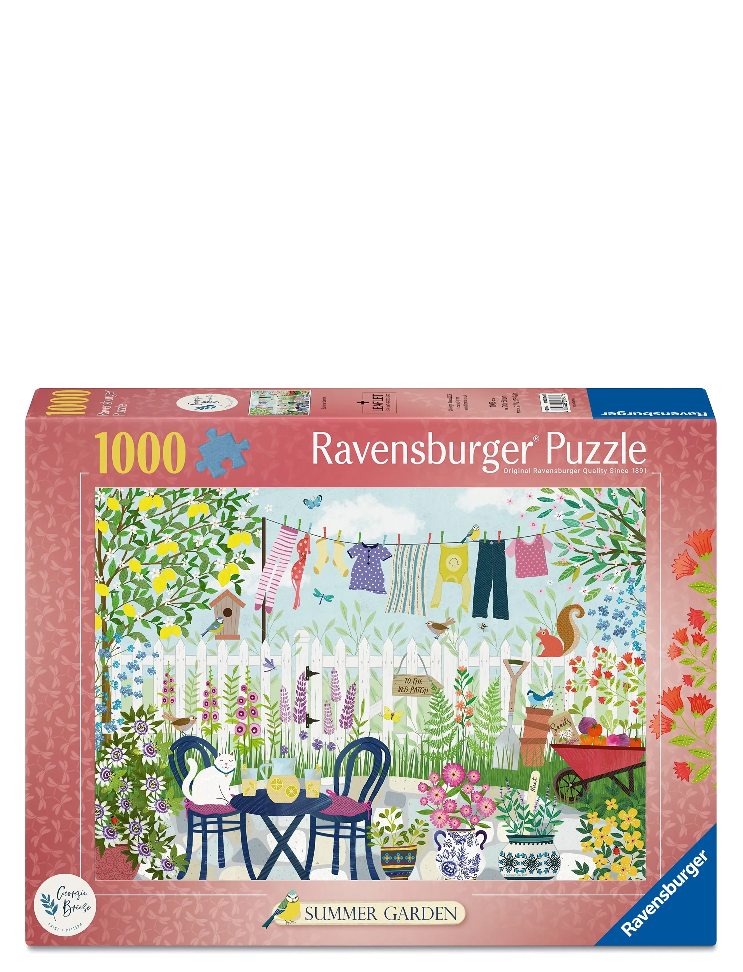 Ravensburger Summer Garden 1000P, Børn, Classic Puslespil, Multi/mønstret, Str: ONE SIZE