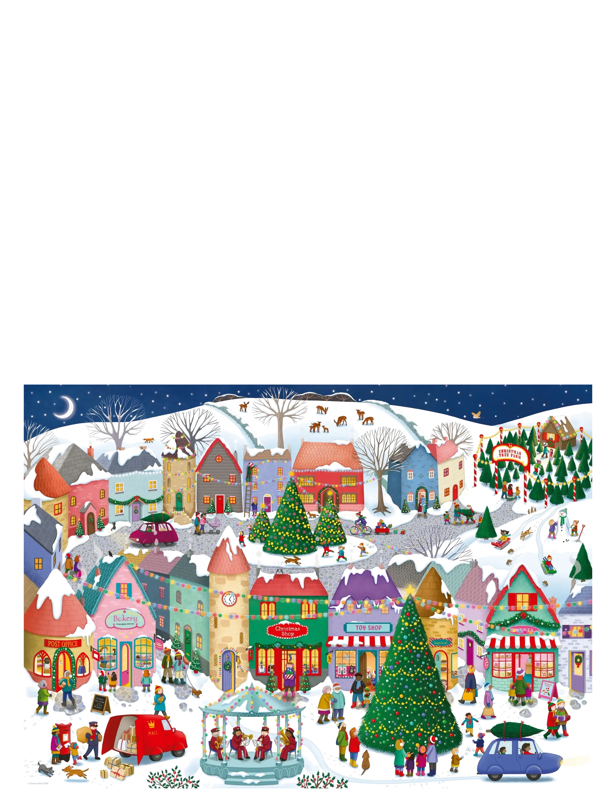 Ravensburger - Christmas Town 1000p - multi coloured - 1