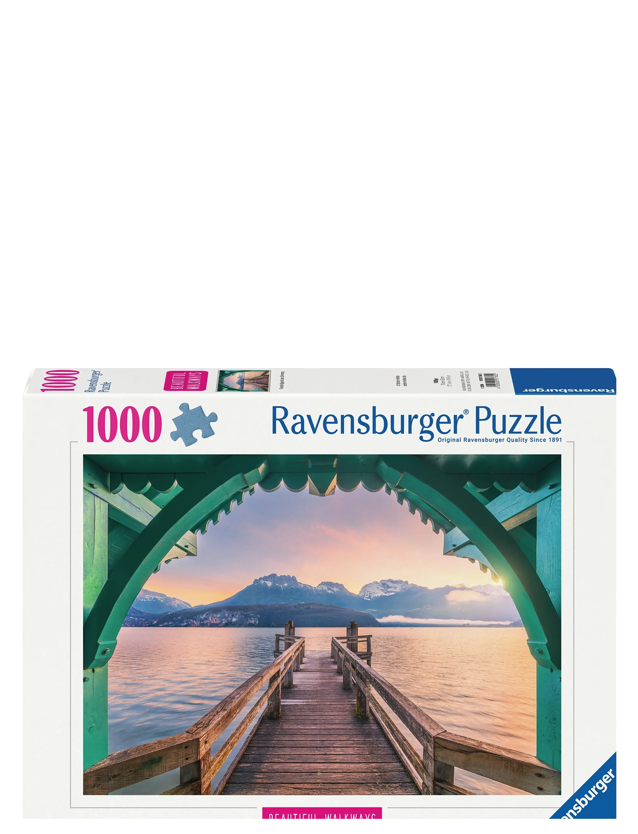 Ravensburger Footbridge At Lac D'annecy 1000P, One Size, Green, Puslespil > Klassiske Puslespil, Børn