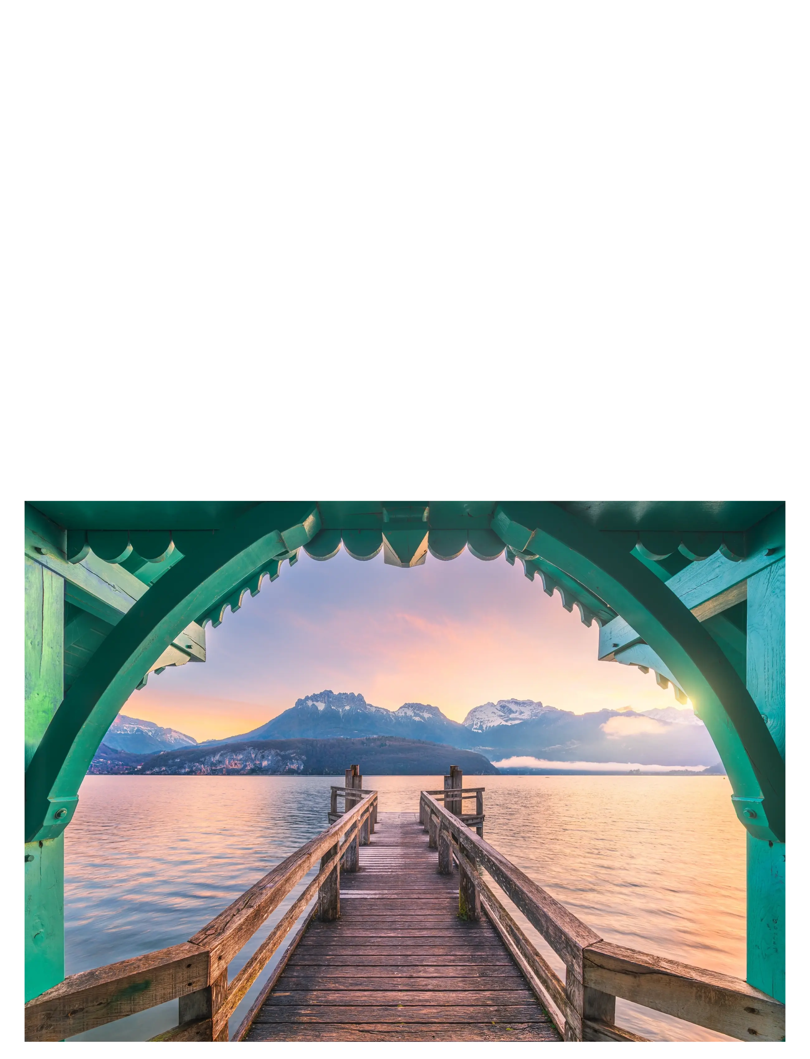 Ravensburger - Footbridge at Lac d'Annecy 1000p - puslespil - multi coloured - 1
