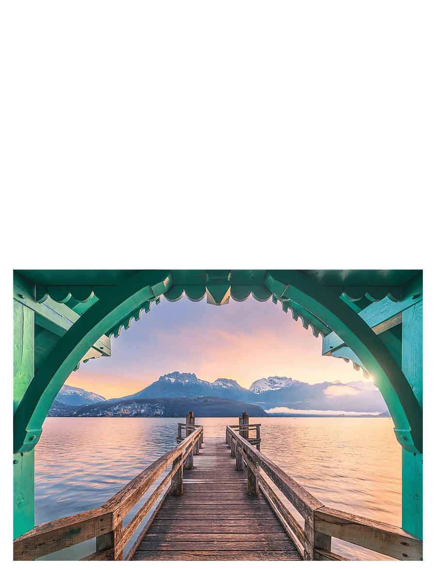 Ravensburger - Footbridge at Lac d'Annecy 1000p - klassiset palapelit - multi coloured - 1