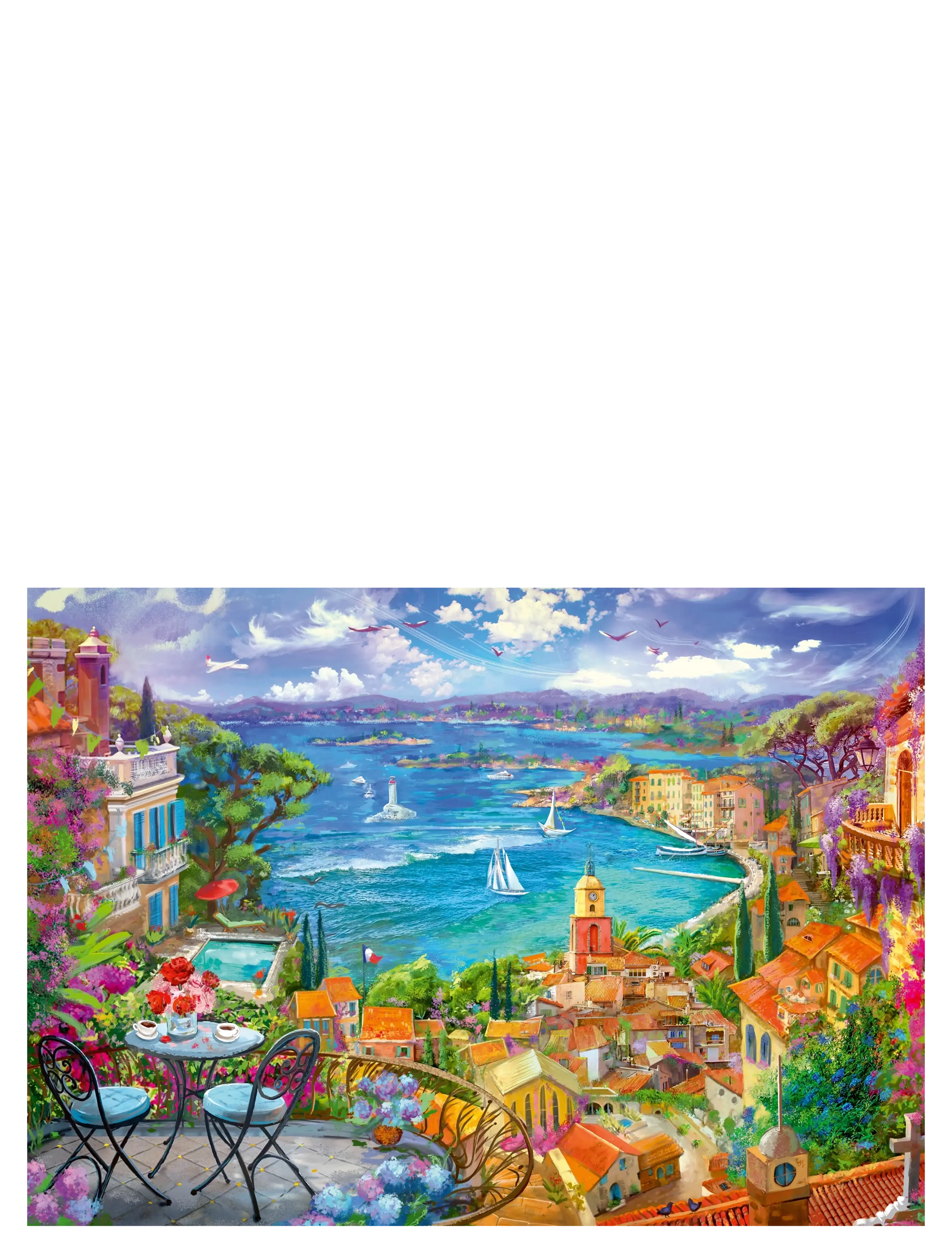 Ravensburger - St. Tropez 1000p - klassiske puslespil - multi coloured - 1