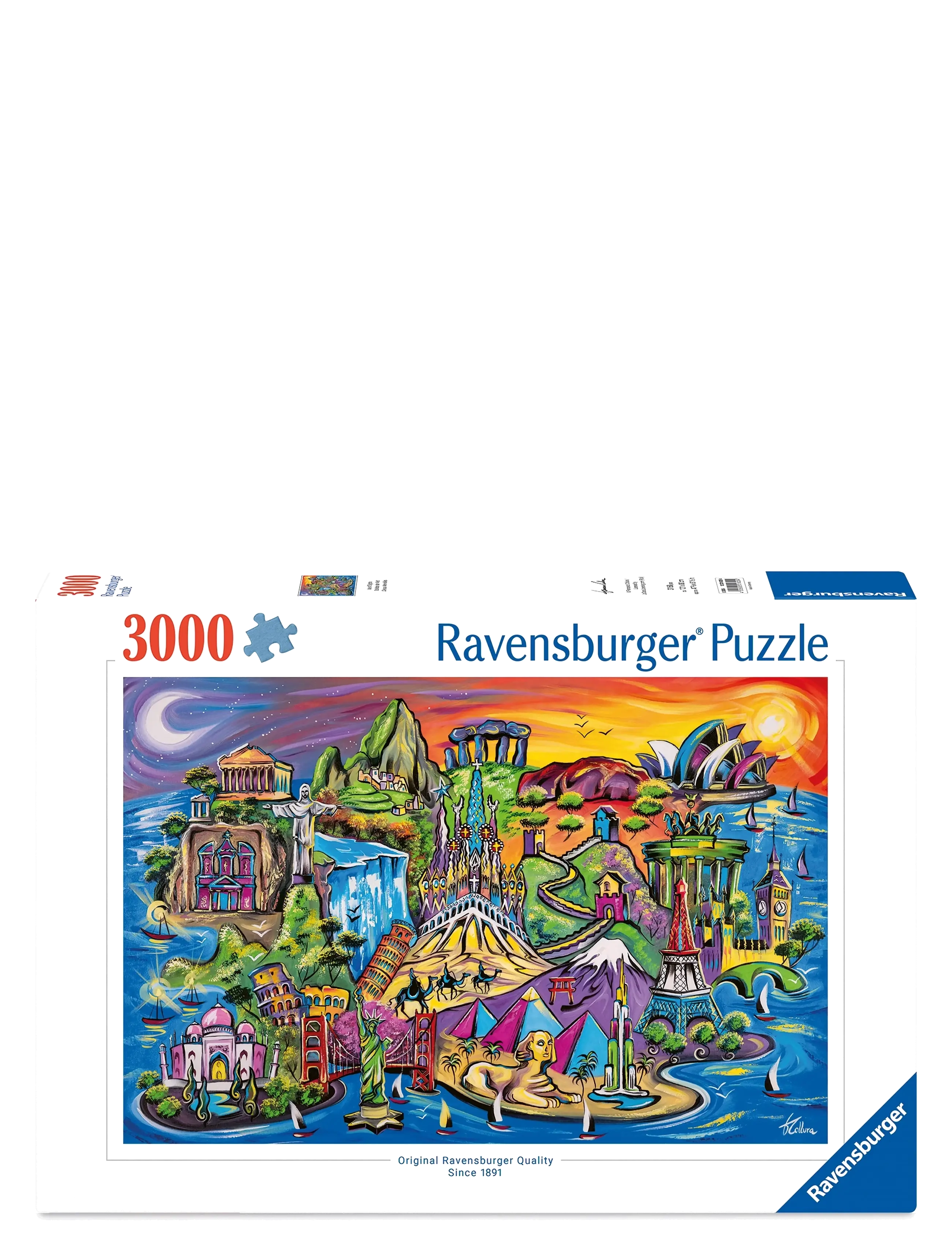 Ravensburger Isle of Sights 3000p - Legetøj - MULTI COLOURED / multi