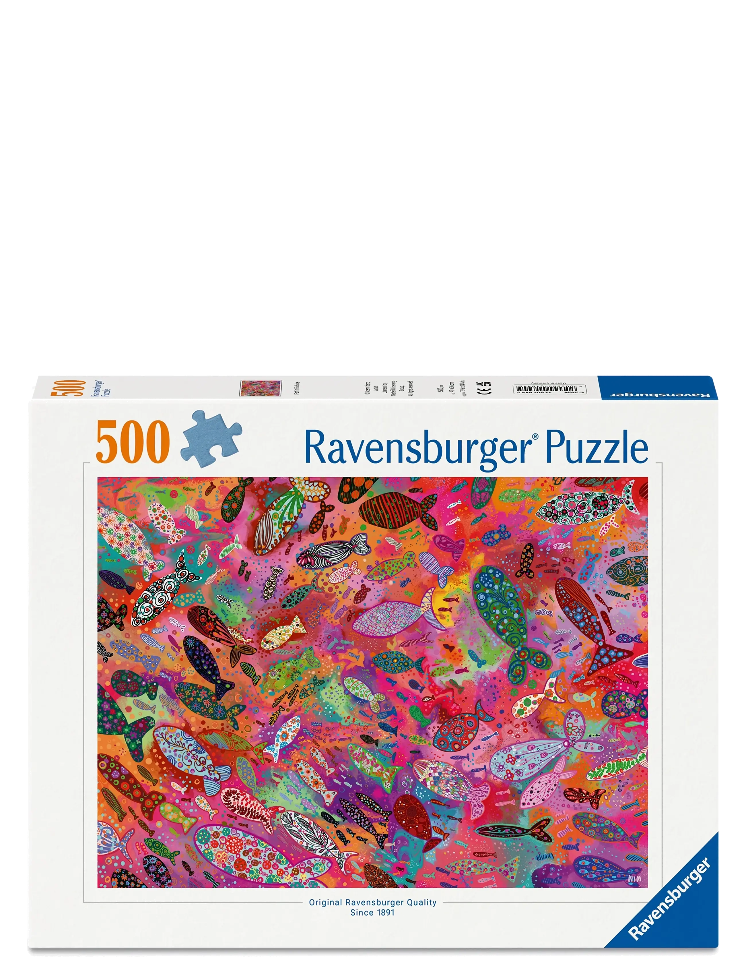 Ravensburger Fish in Fuchsia 500p - Legetøj - MULTI COLOURED / multi