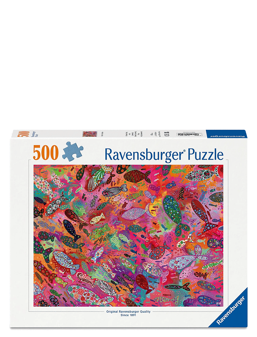 Ravensburger - Fish in Fuchsia 500p - klassiska pussel - multi coloured - 0