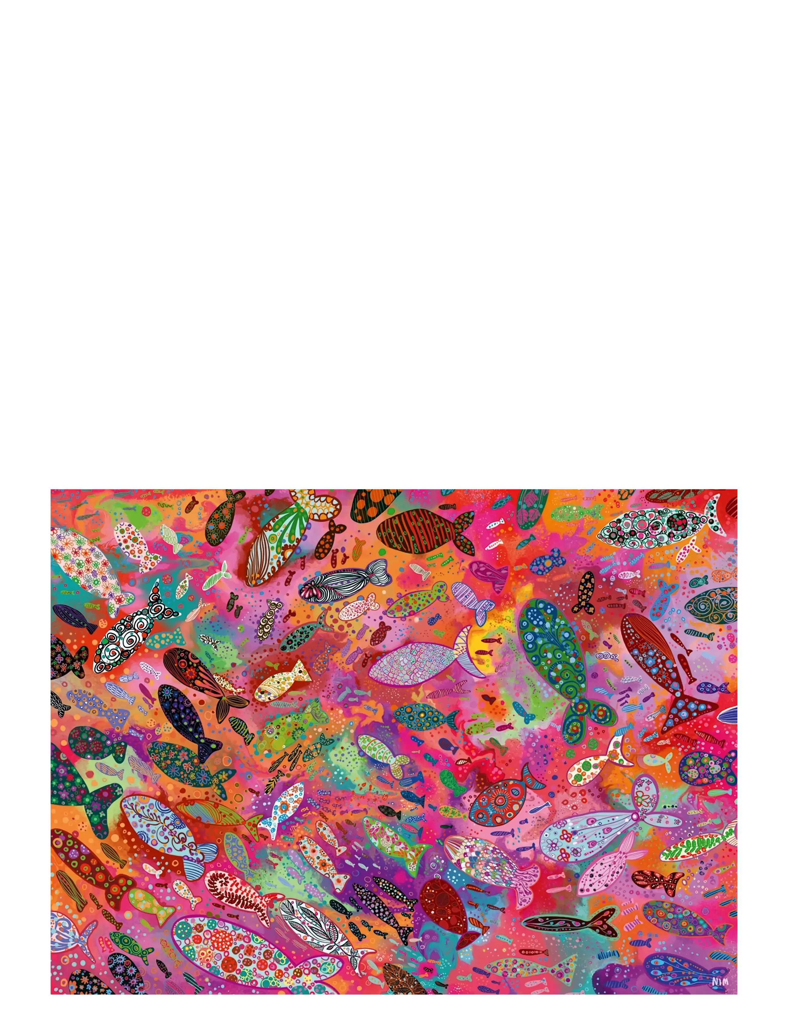 Ravensburger - Fish in Fuchsia 500p - klassiske puslespil - multi coloured - 1
