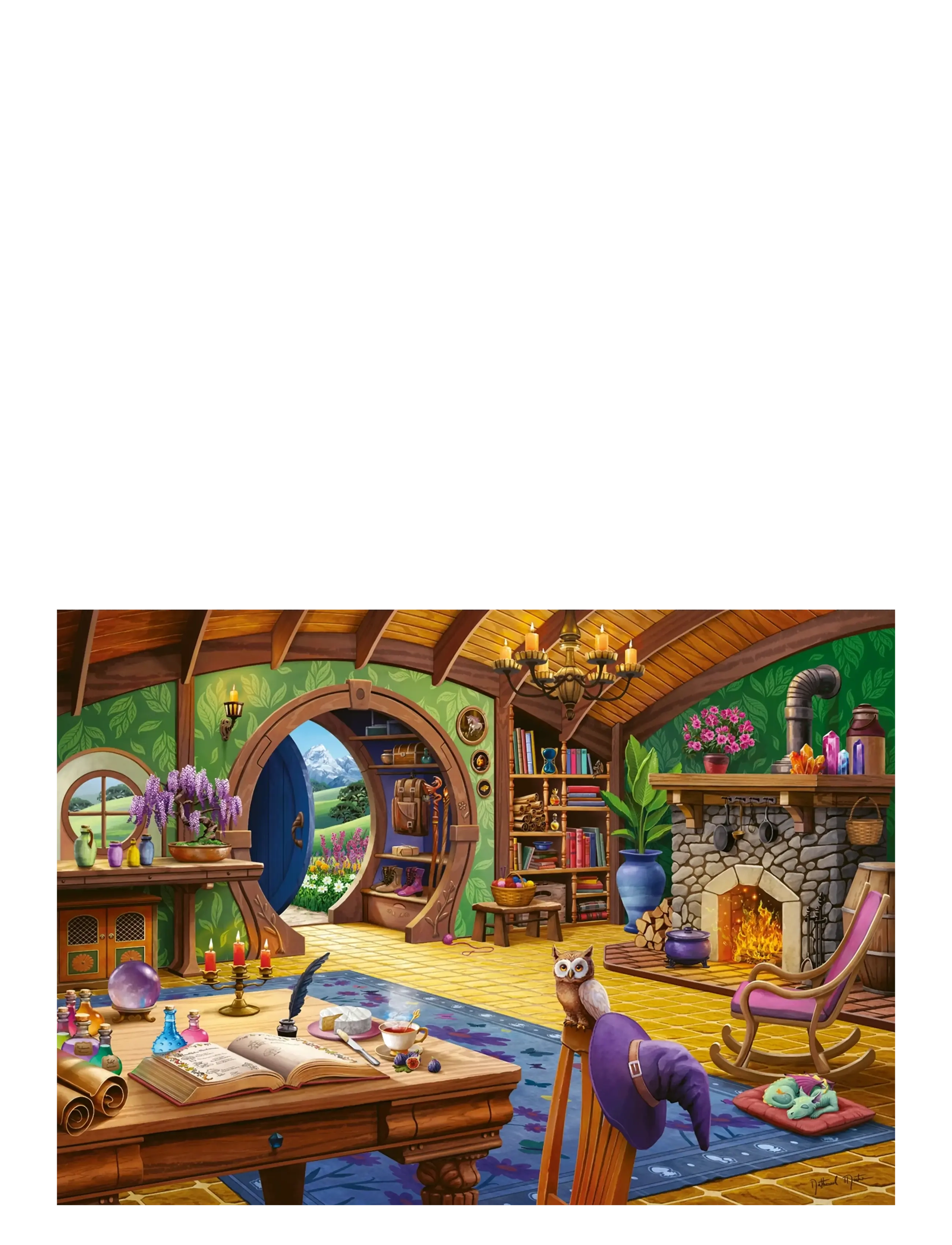 Ravensburger - Charmed Cottage 1000p - klassiske puslespil - multi coloured - 1