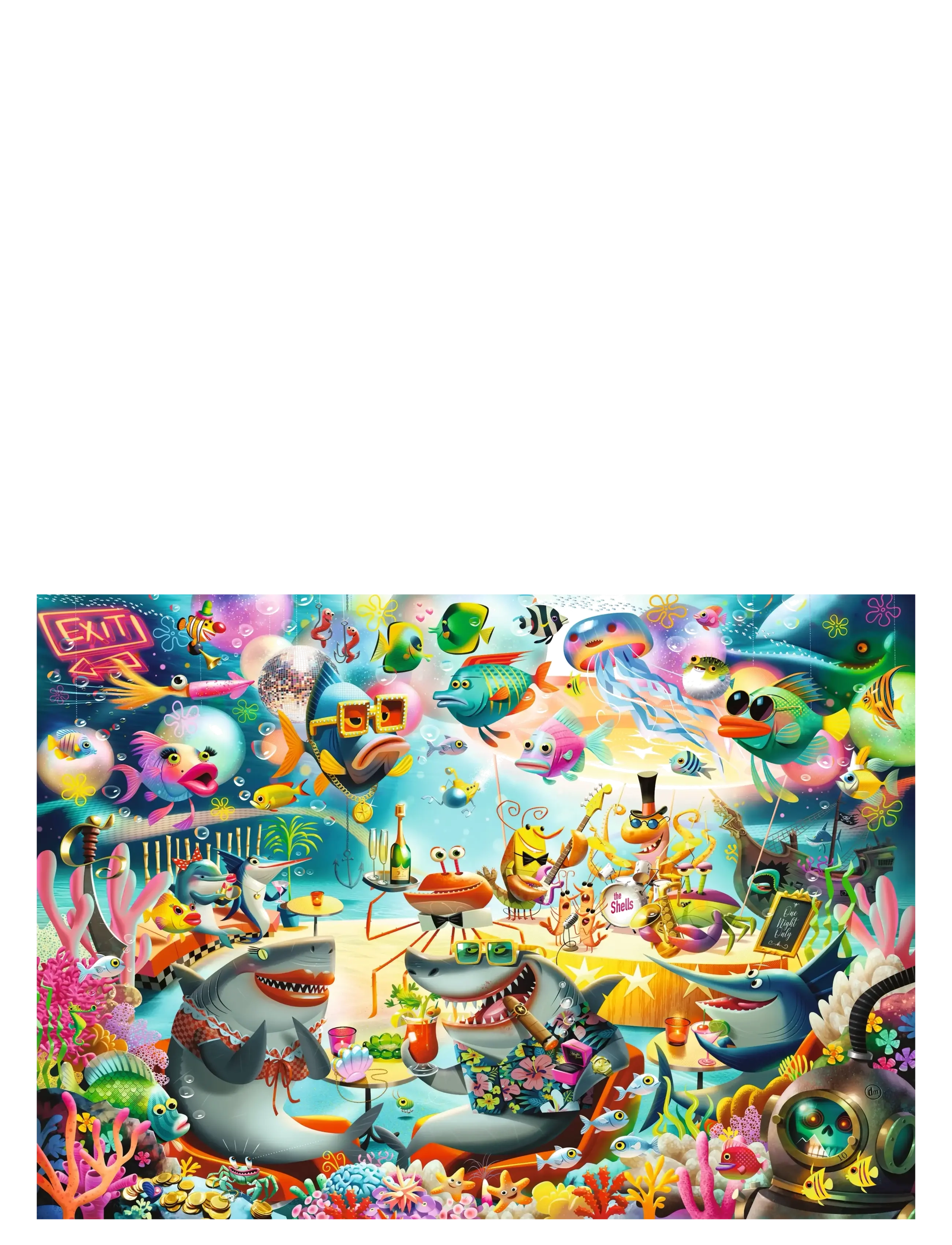 Ravensburger - Ocean Lounge 1000p - klassiske puslespil - multi coloured - 1