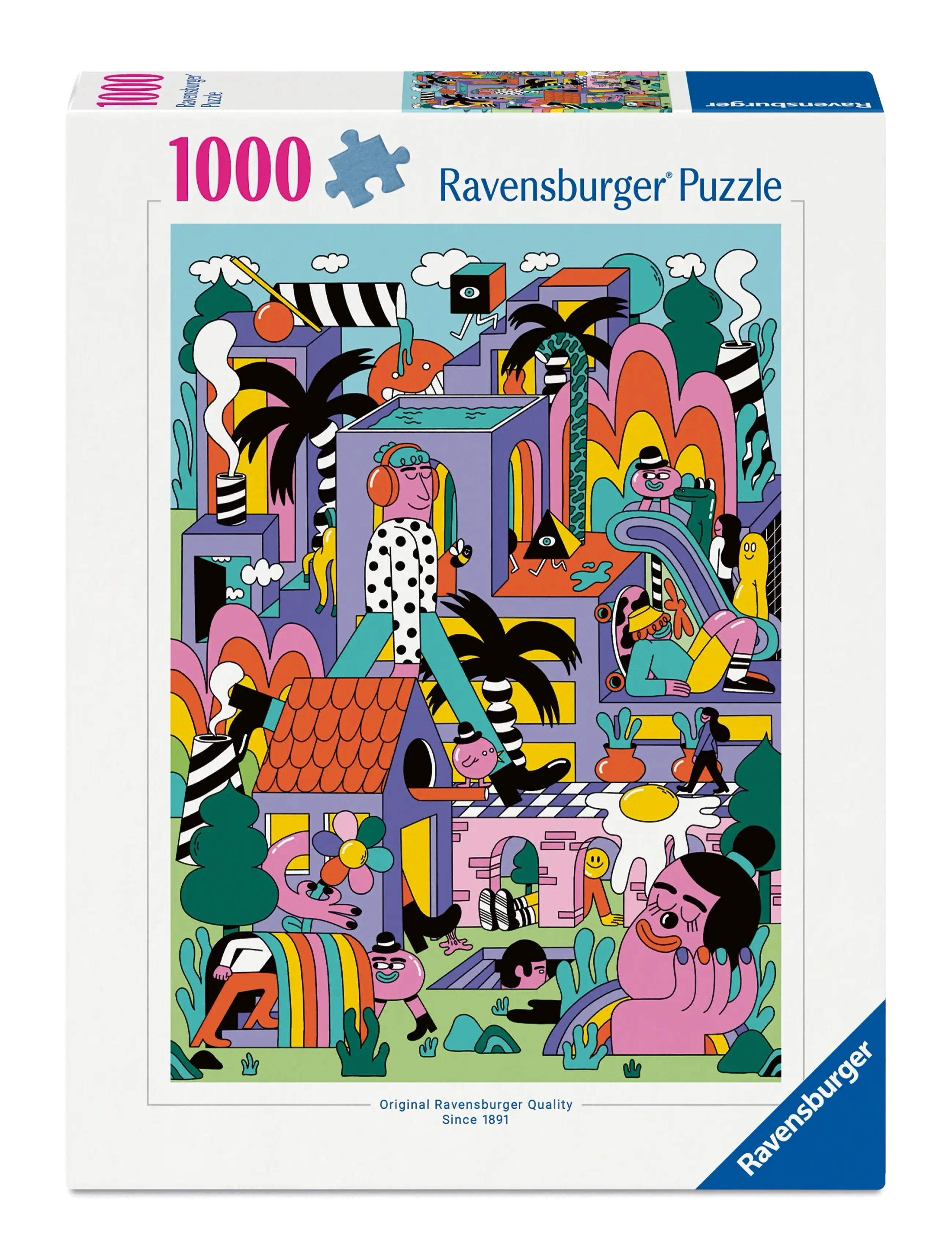 Ravensburger Daydream 1000P, Børn, Classic Puslespil, Multi/mønstret, Str: ONE SIZE