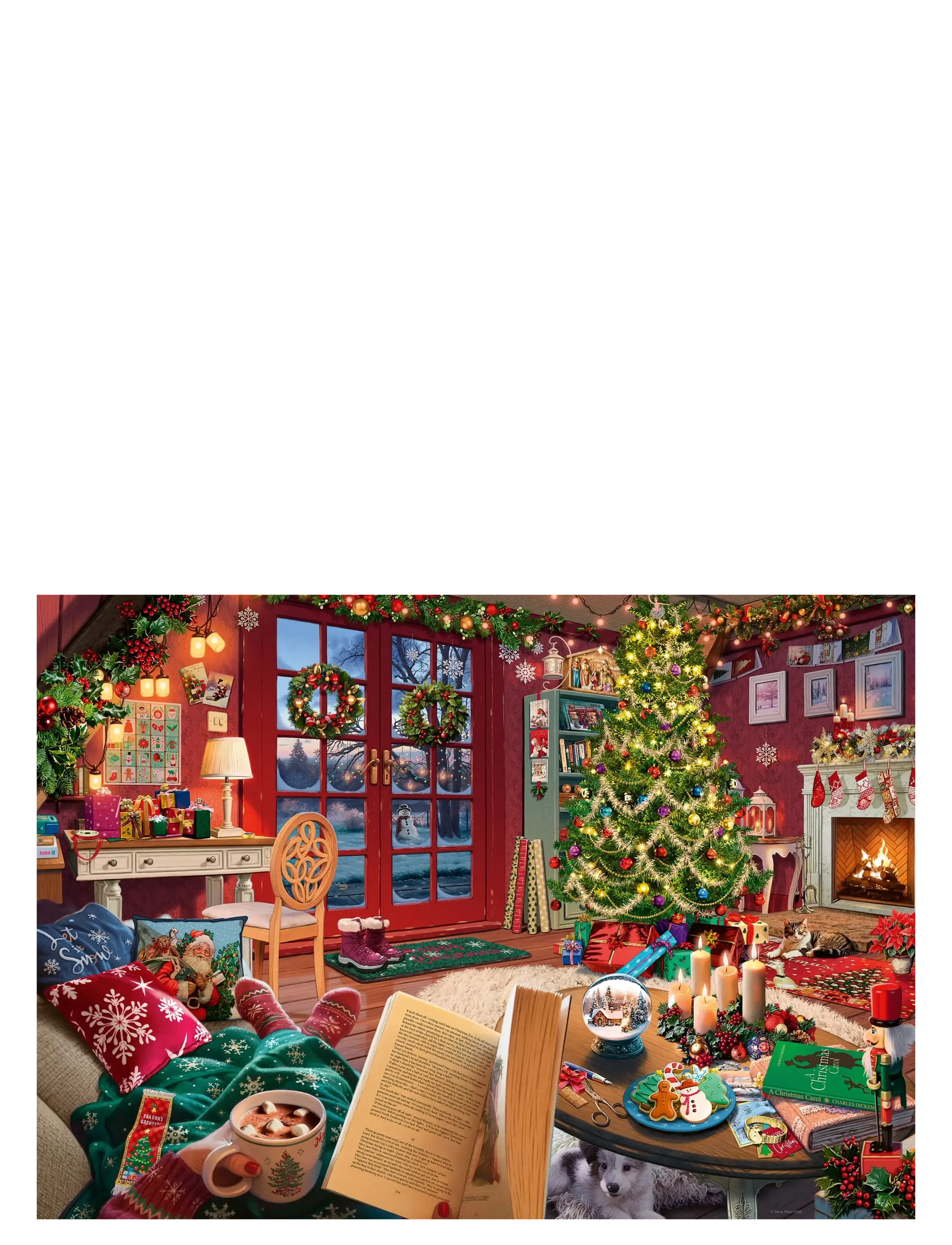 Ravensburger - My Haven No14 Christmas Cabin 1000p - klassiske puslespil - multi coloured - 1