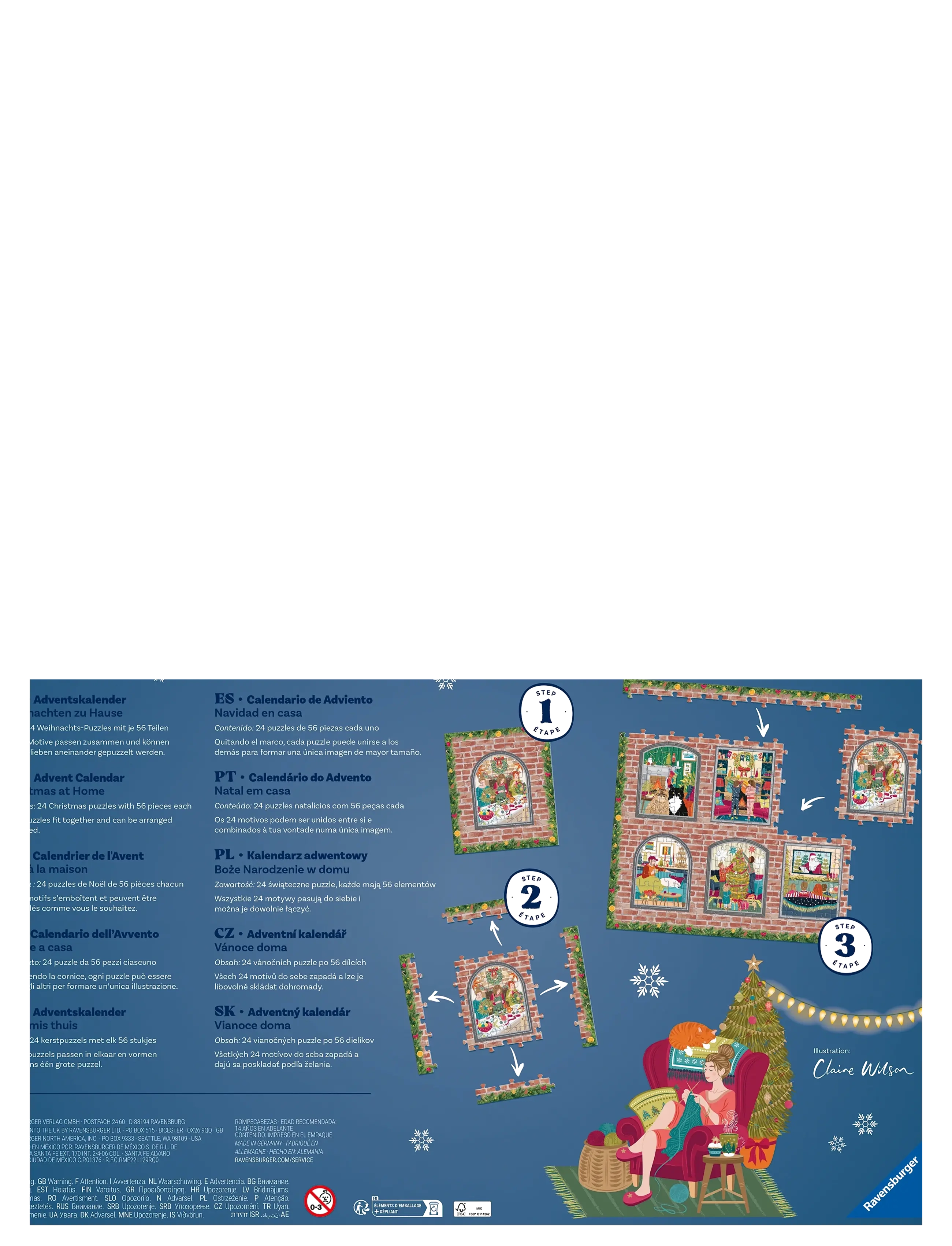 Ravensburger - Puslespil-julekalender - klassiske puslespil - multi coloured - 2