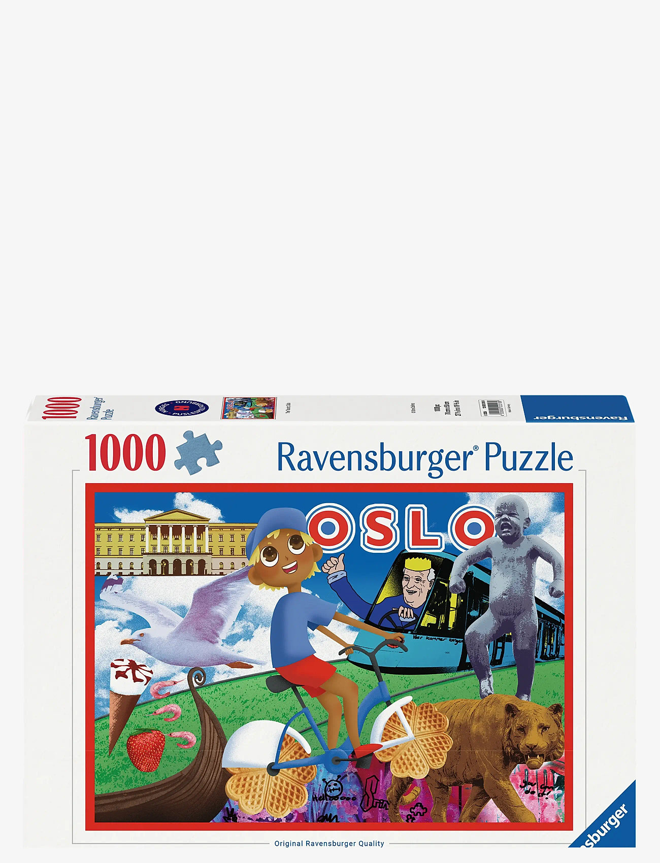 Ravensburger - The Tourist,Oslo 1000p - klassiska pussel - multi coloured - 0