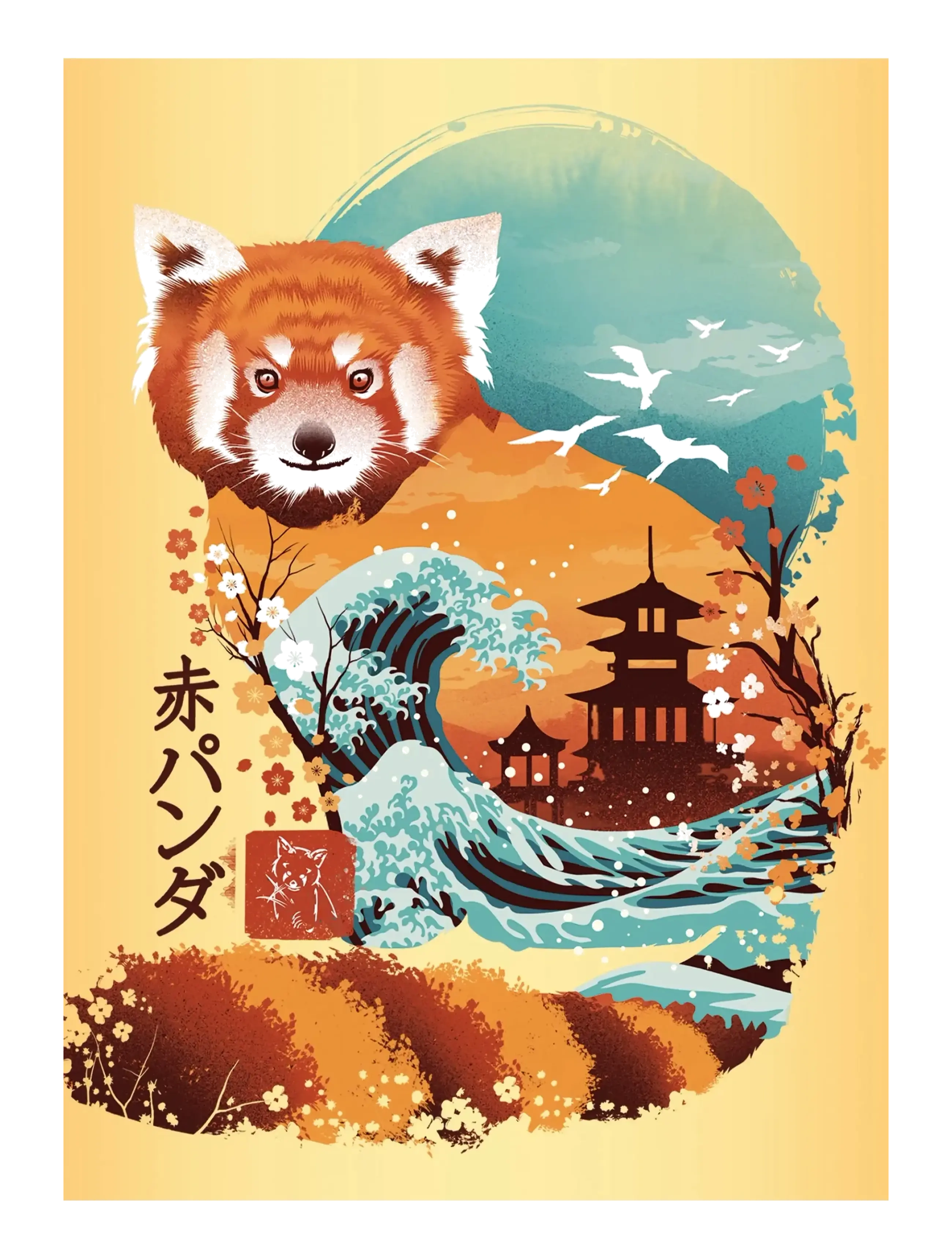 Ravensburger - Ukiyo-E Cat Warrior, Red Panda & Drag 3x100p - klassiske puslespil - multi coloured - 2