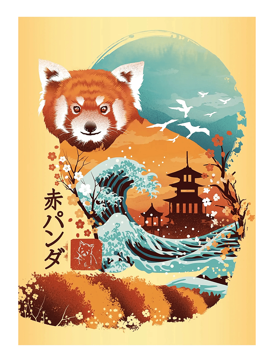 Ravensburger - Ukiyo-E Cat Warrior, Red Panda & Drag 3x100p - klassiska pussel - multi coloured - 2