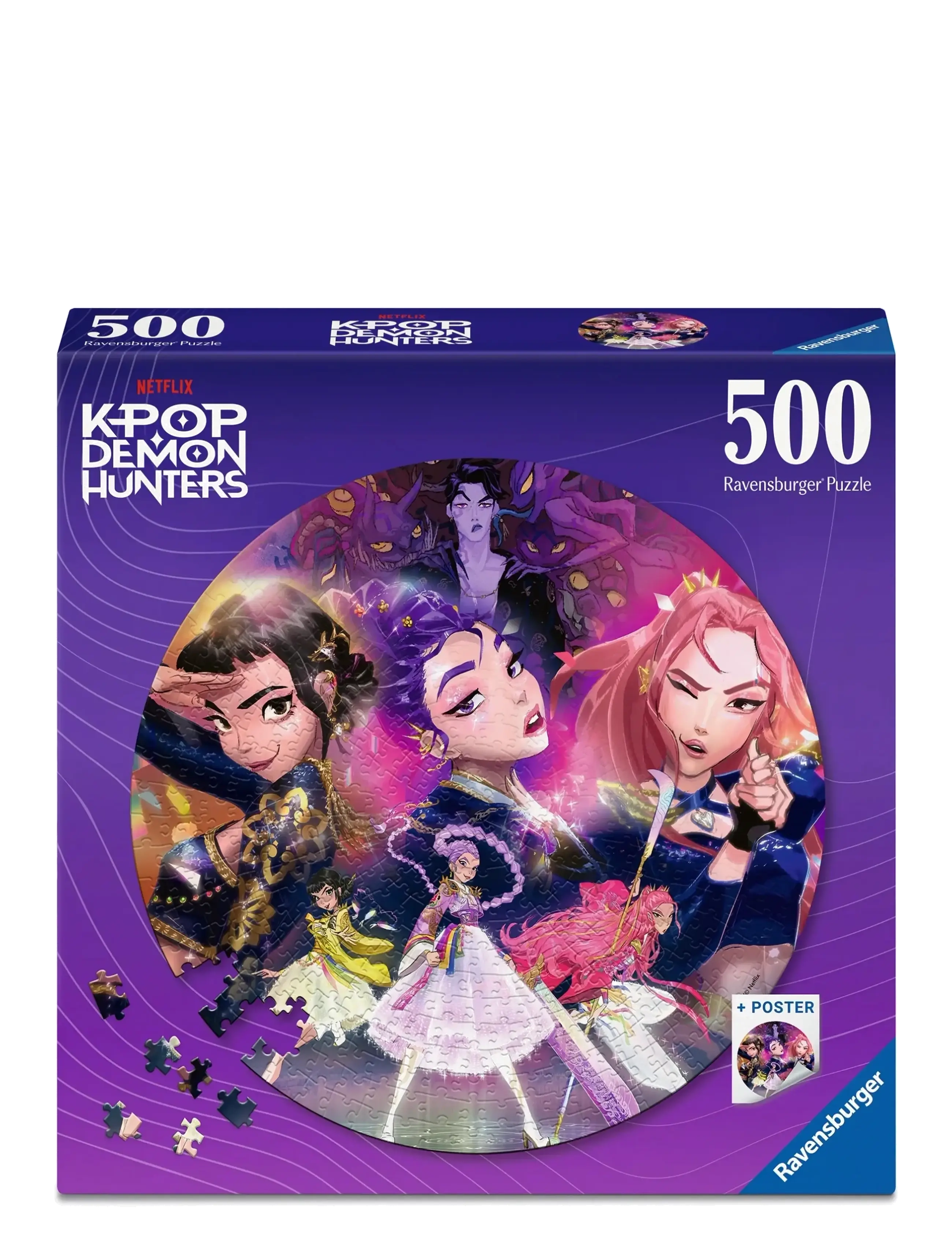 Ravensburger KPop Demon Hunters 500p circle - Legetøj - MULTI COLOURED / multi