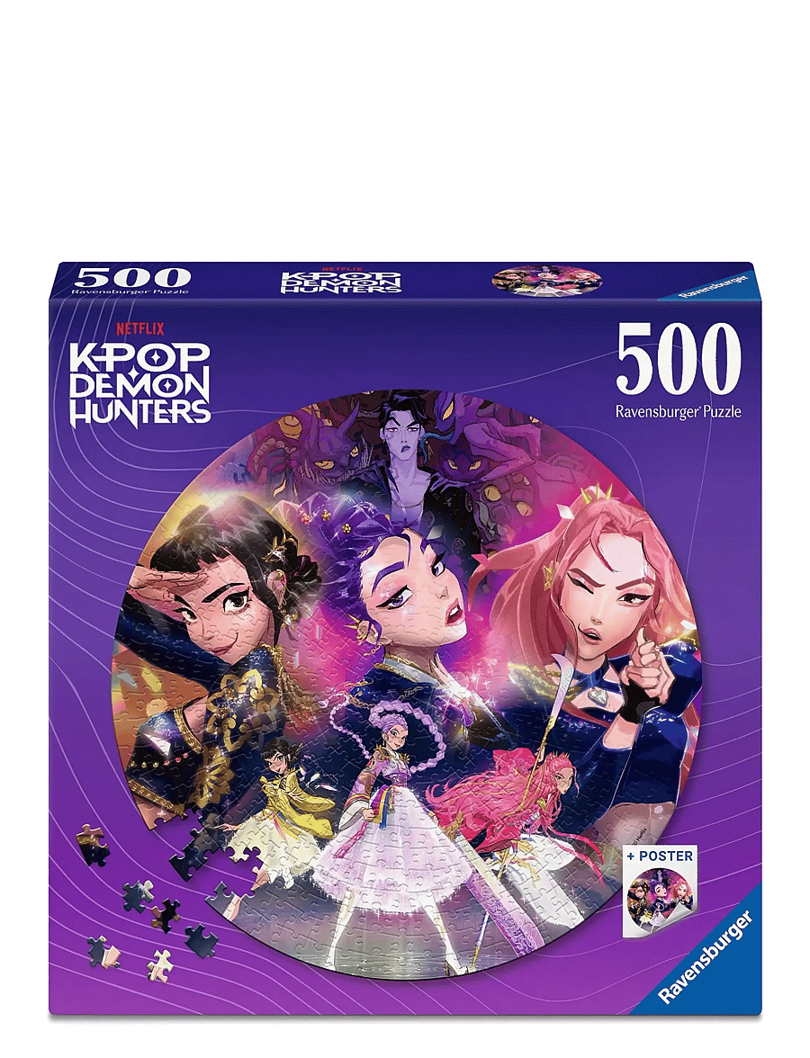 Ravensburger - KPop Demon Hunters 500p circle - klassiska pussel - multi coloured - 0