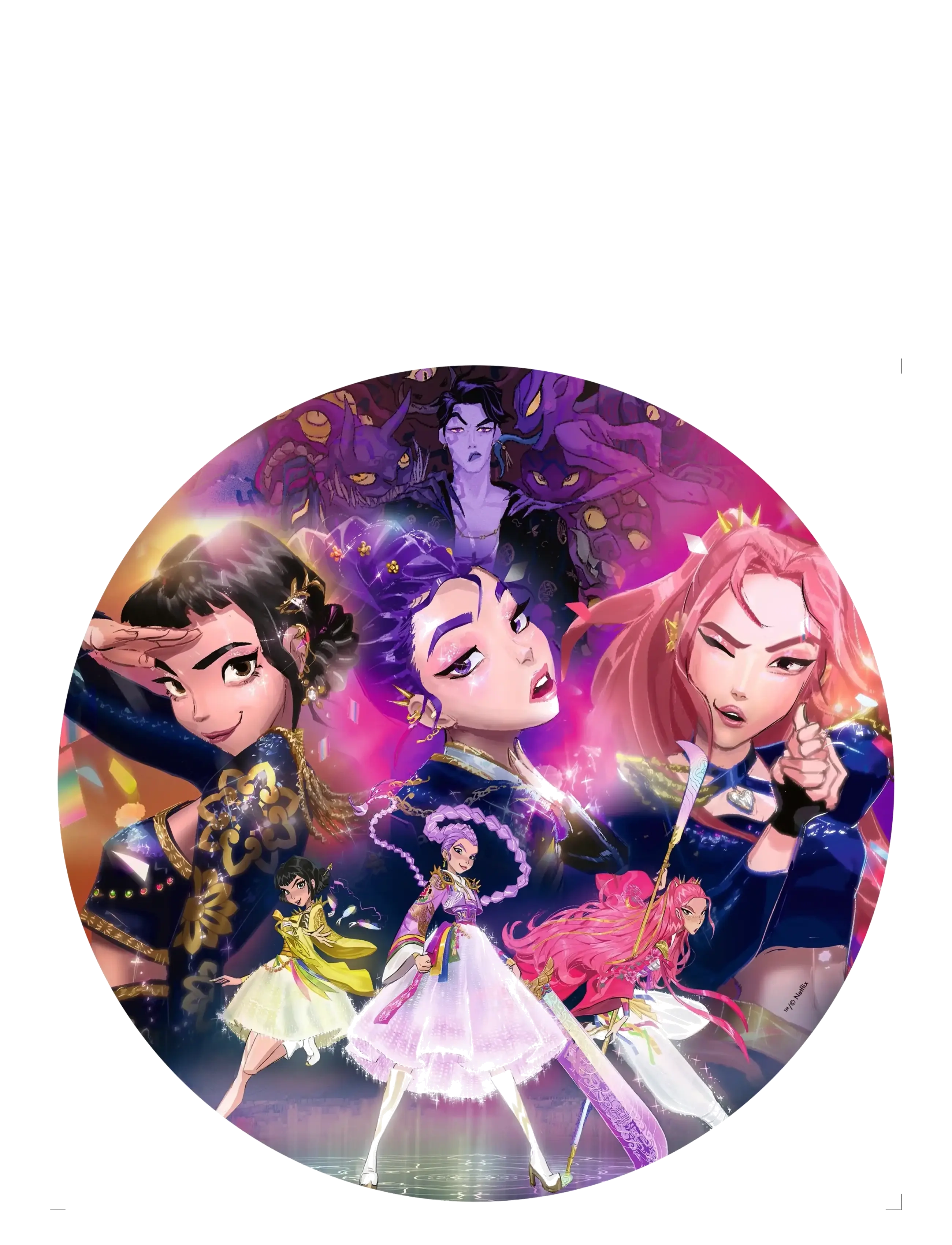 Ravensburger - KPop Demon Hunters 500p circle - klassiset palapelit - multi coloured - 1