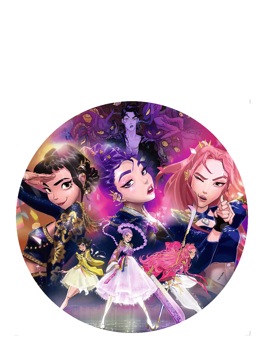 Ravensburger - KPop Demon Hunters 500p circle - klassiska pussel - multi coloured - 1