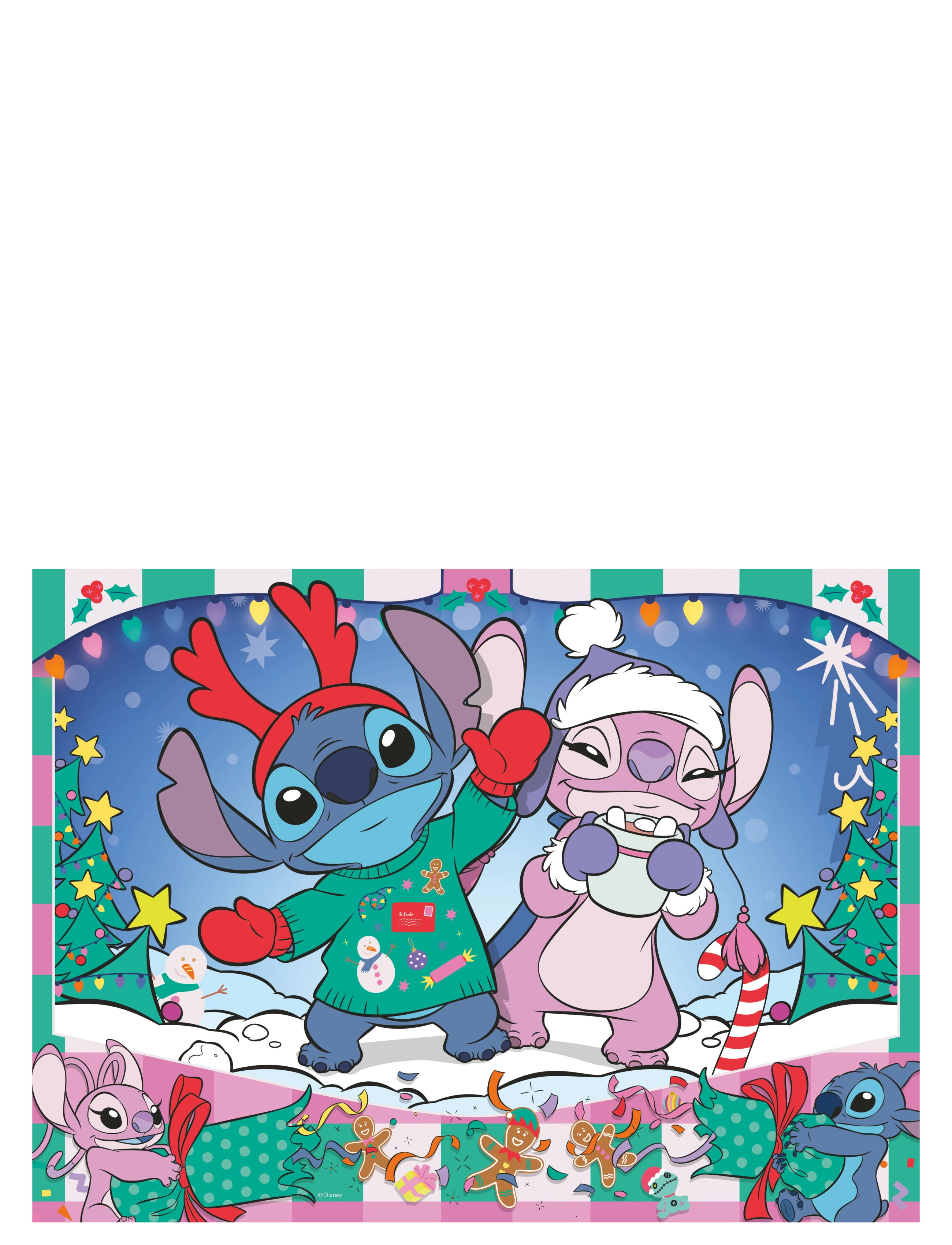 Ravensburger - Disney Stitch Christmas 100p - klassiske puslespil - multi coloured - 1