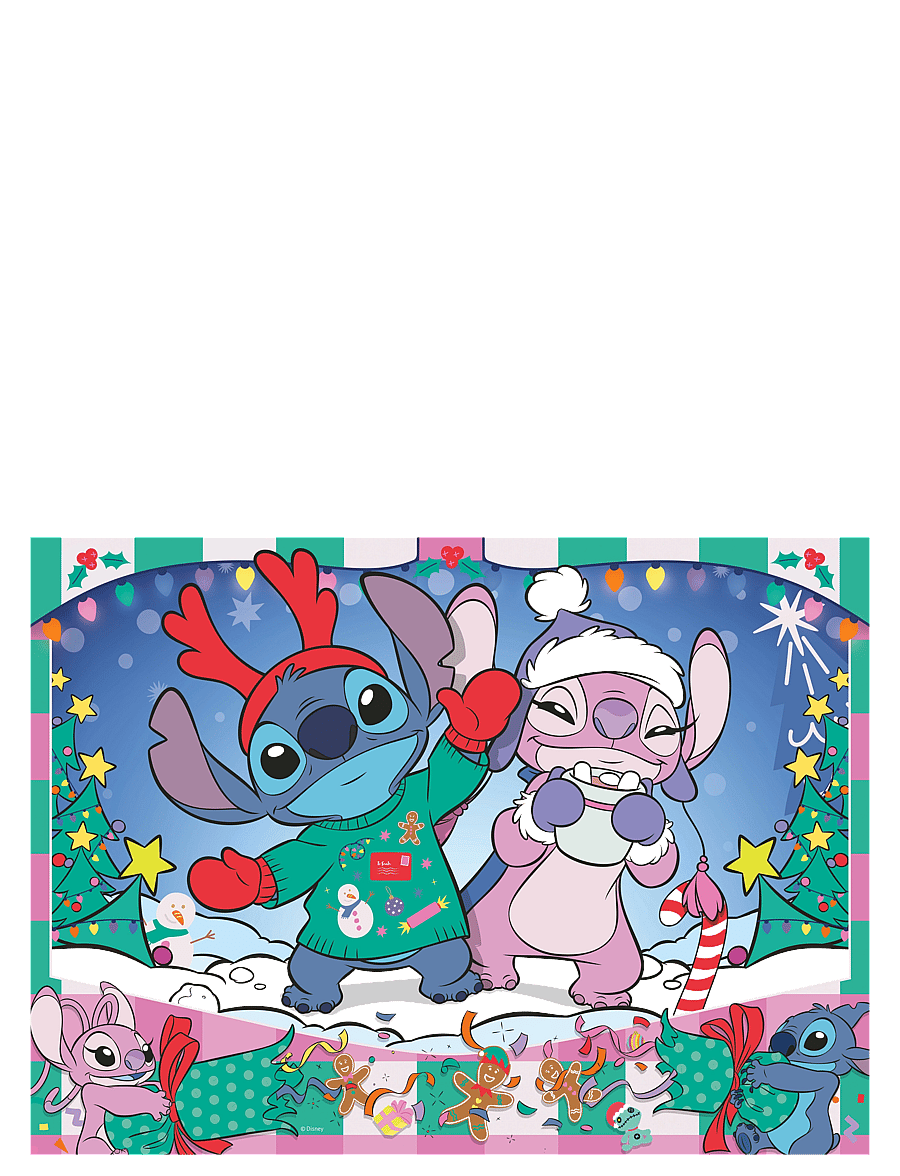 Ravensburger - Disney Stitch Jul 100p - klassiske puslespill - multi coloured - 1