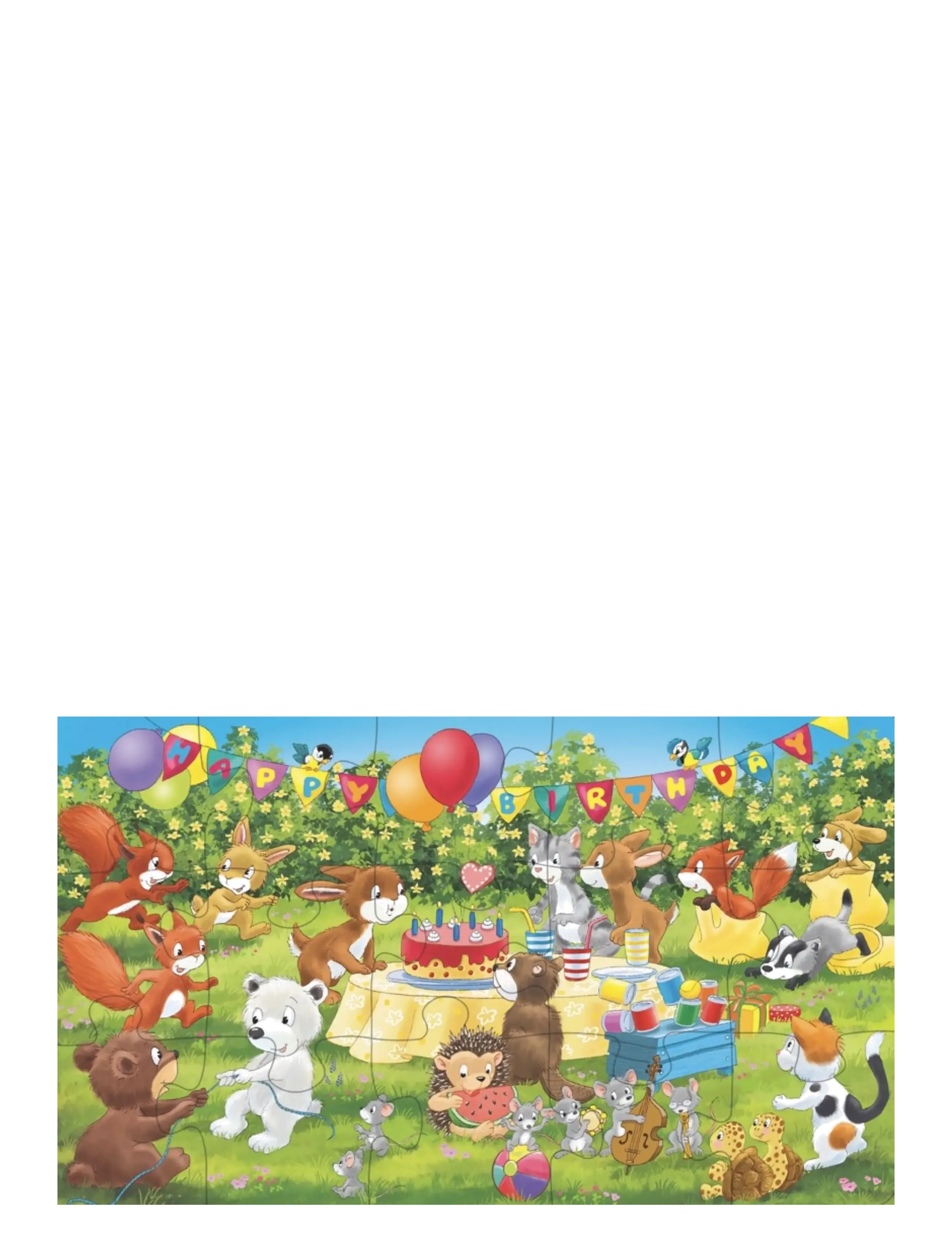 Ravensburger - Animal Birthday Party 15p - klassiska pussel - multi coloured - 1