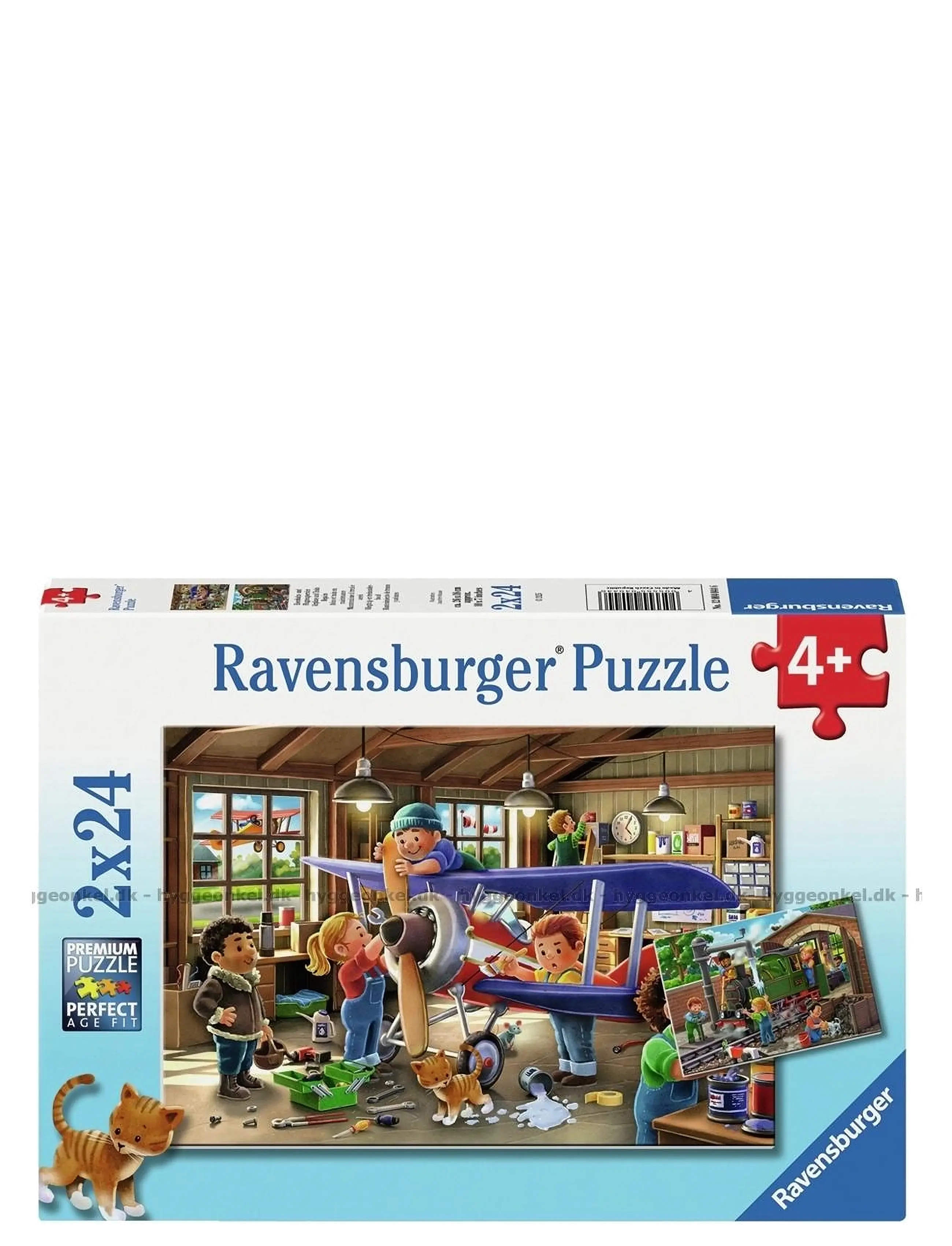 Ravensburger Airplane & Train ?Repairs 2X24P, One Size, Multi/patterned, Puslespil > Klassiske Puslespil, Børn