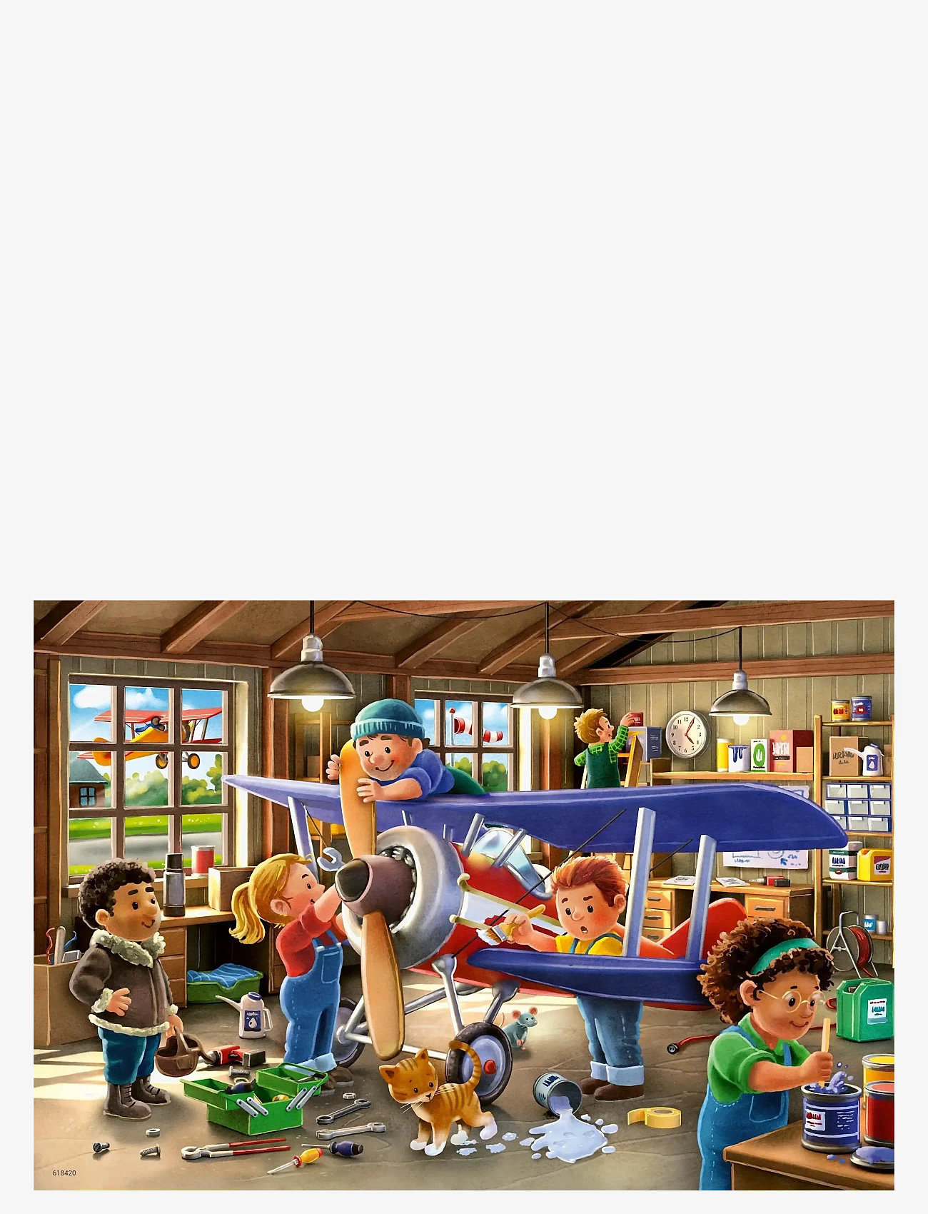 Ravensburger - Airplane & Train ?Repairs 2x24p - klassiske puslespil - multi coloured - 1