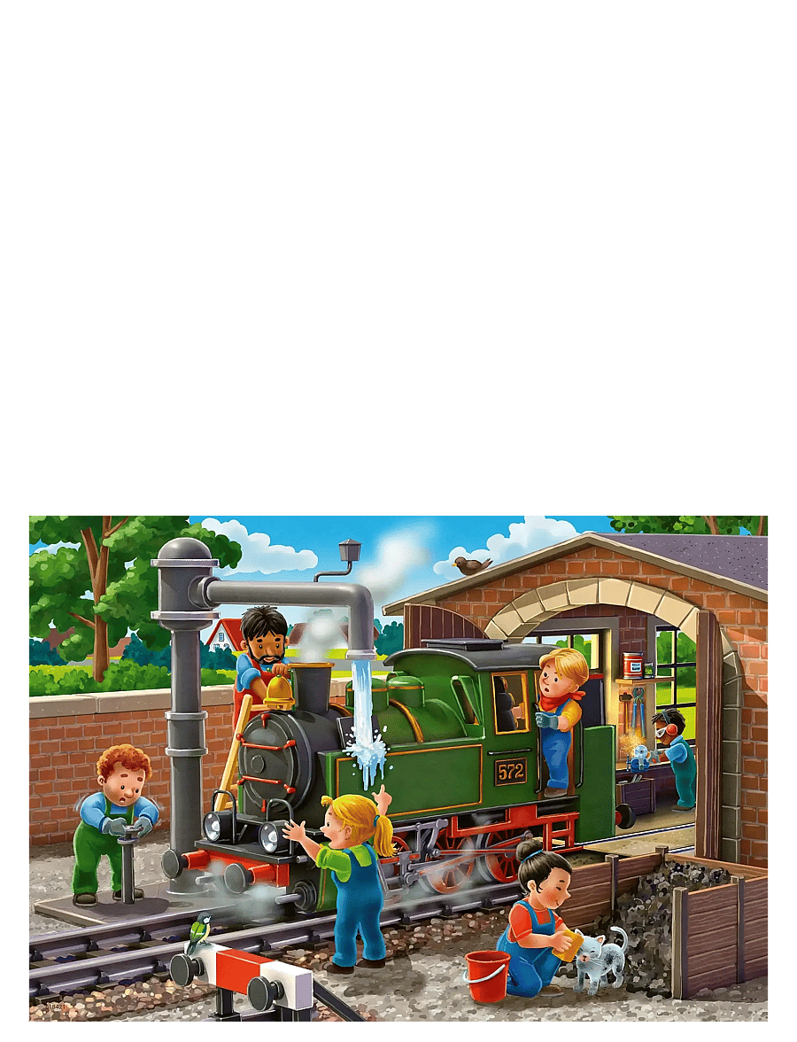 Ravensburger - Airplane & Train ?Repairs 2x24p - klassiske puslespil - multi coloured - 2