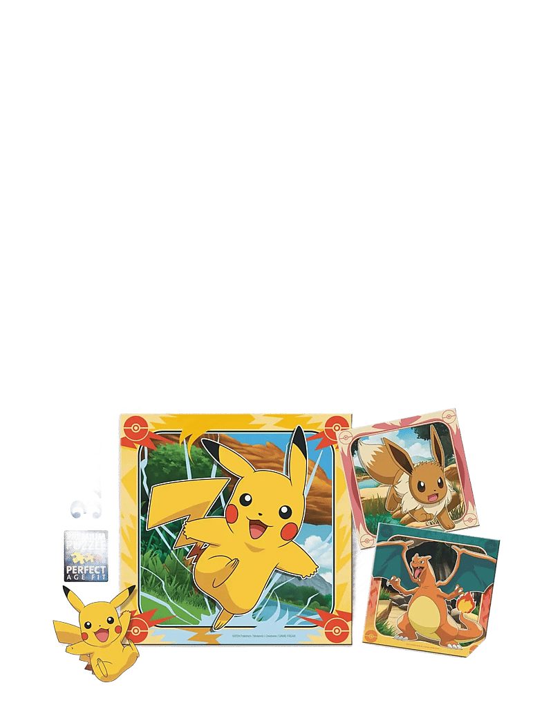 Ravensburger - Pokémon 3x49p - klassísk púsl - multi coloured - 0