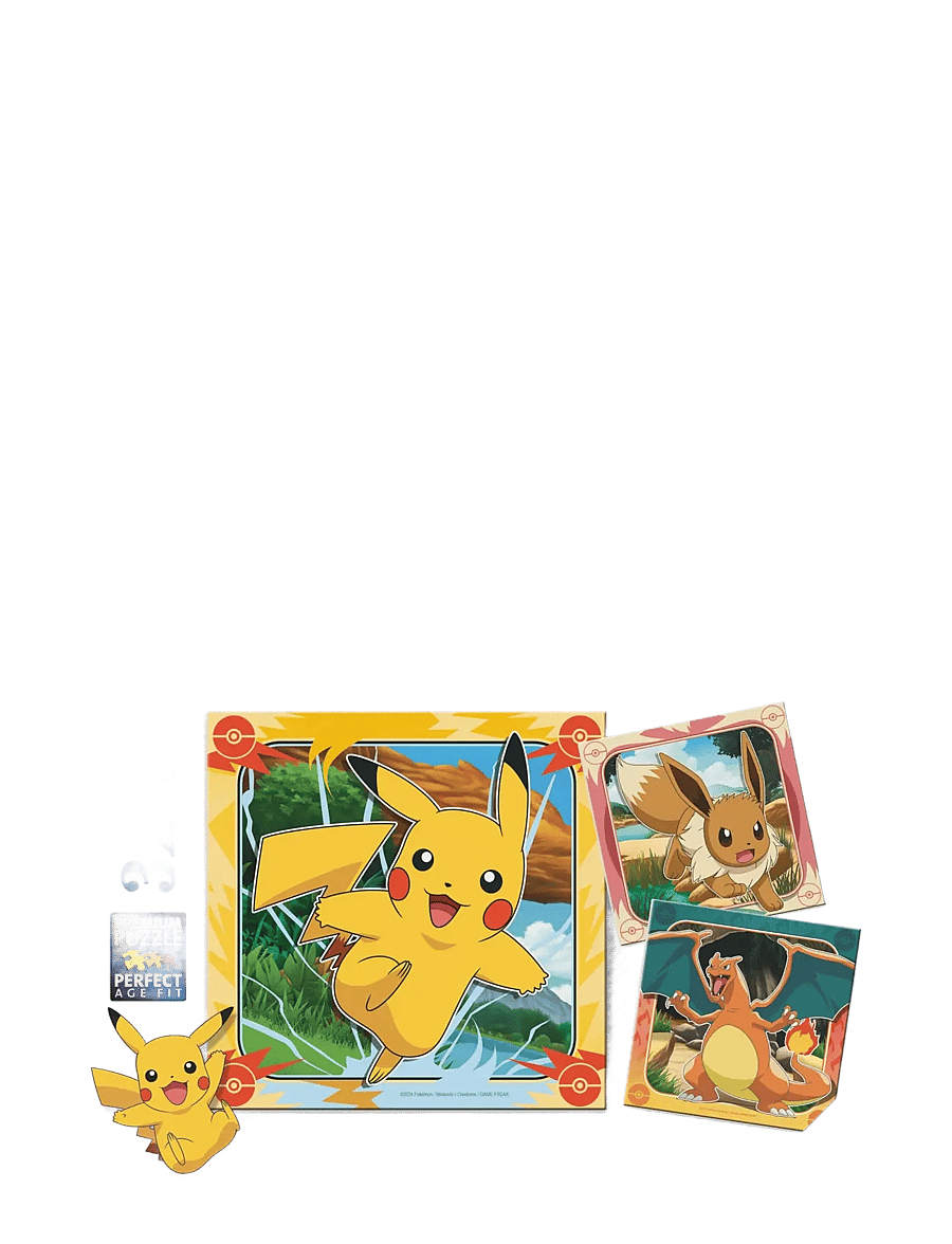 Ravensburger - Pokémon 3x49p - klassiska pussel - multi coloured - 0