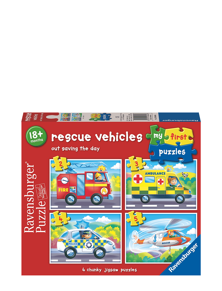 Ravensburger - Rescue vehicles 2/3/4/5p - classic puzzles - multi coloured - 0