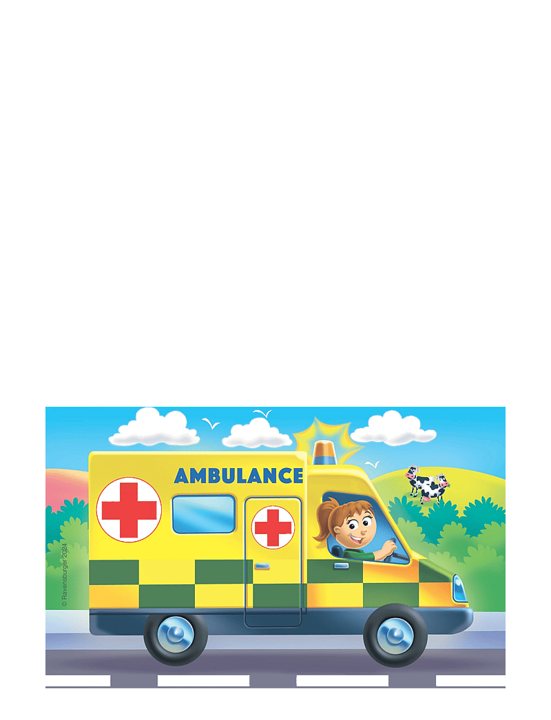 Ravensburger - Rescue vehicles 2/3/4/5p - klassísk púsl - multi coloured - 1