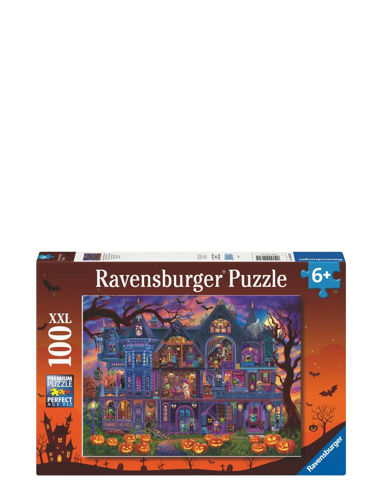 Ravensburger Monster House Party 100P, Børn, Classic Puslespil, Multi/mønstret, Str: ONE SIZE