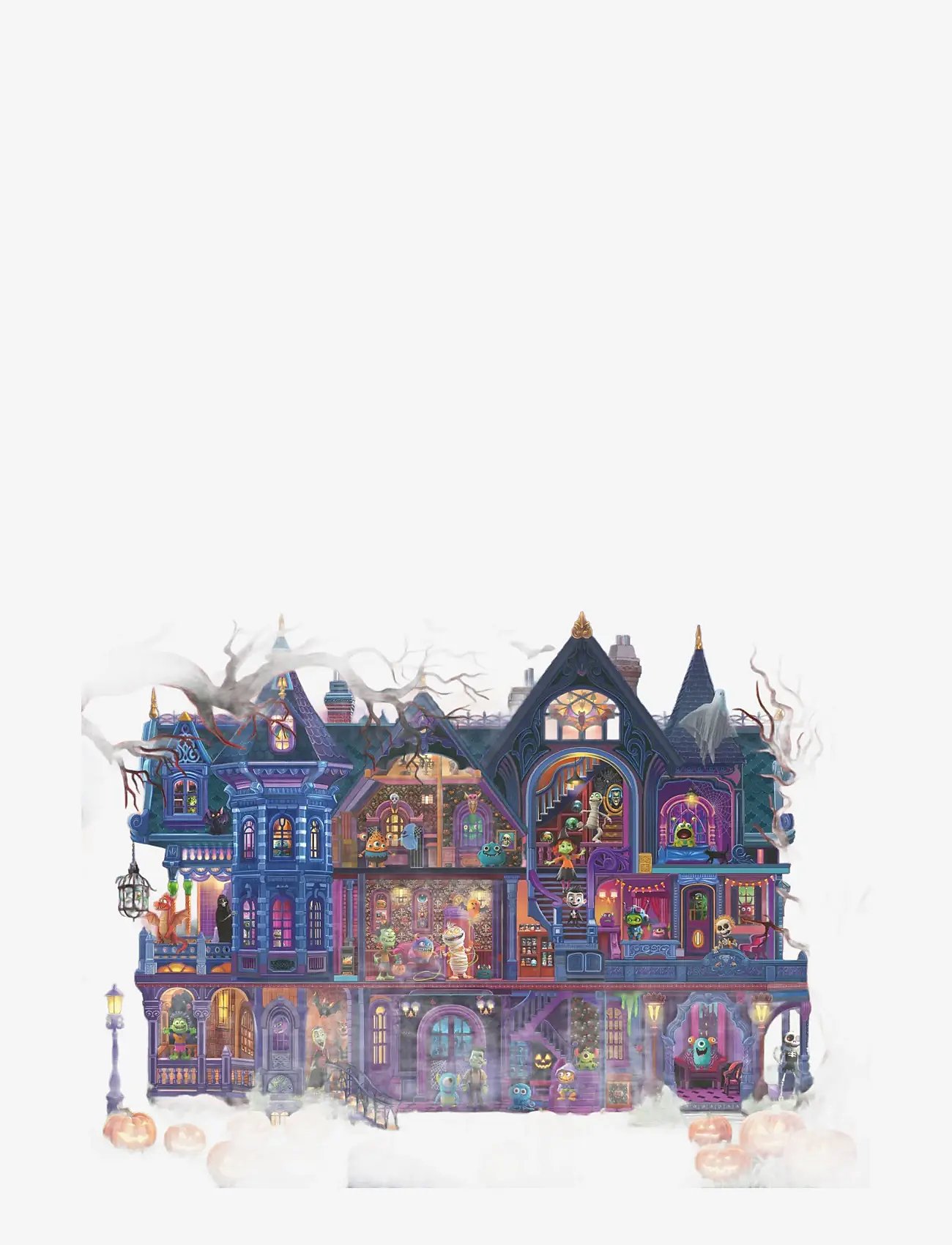 Ravensburger - Fest i monsterhuset 100p - klassiske puslespill - multi coloured - 1