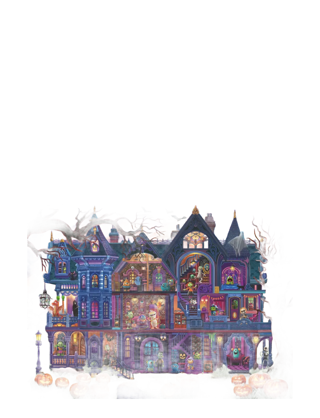 Ravensburger - Monster House Party 100p - klassiske puslespil - multi coloured - 1