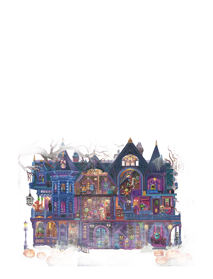 Ravensburger - Monster House Party 100p - klassísk púsl - multi coloured - 1
