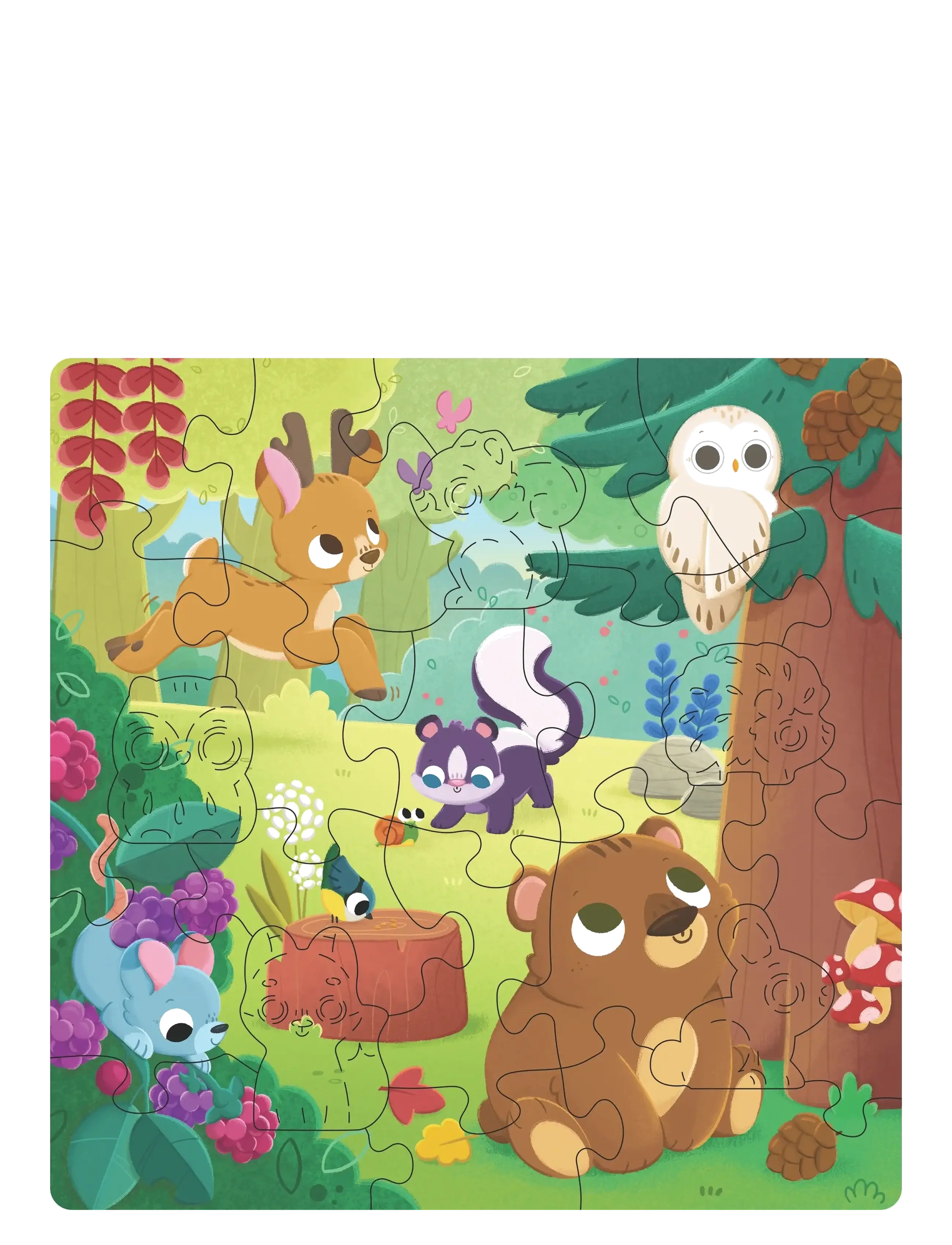 Ravensburger - WOODEN Forest Animals 22p - puiset palapelit - multi coloured - 1
