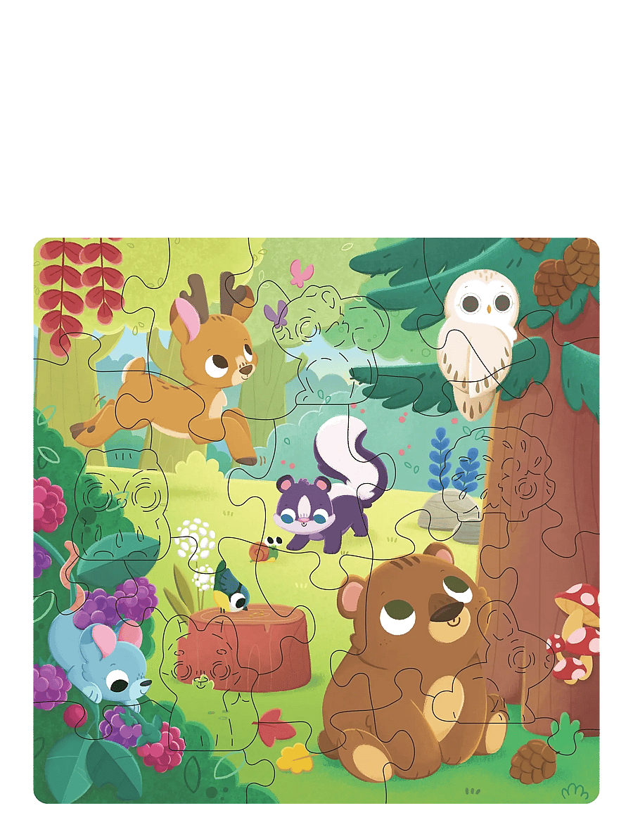 Ravensburger - WOODEN Forest Animals 22p - wooden puzzles - multi coloured - 1
