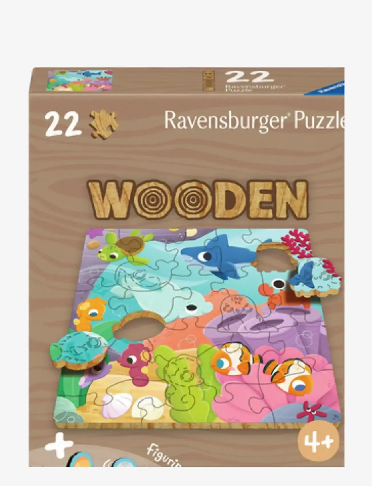 Ravensburger - WOODEN Underwater 22p - wooden puzzles - multi coloured - 0