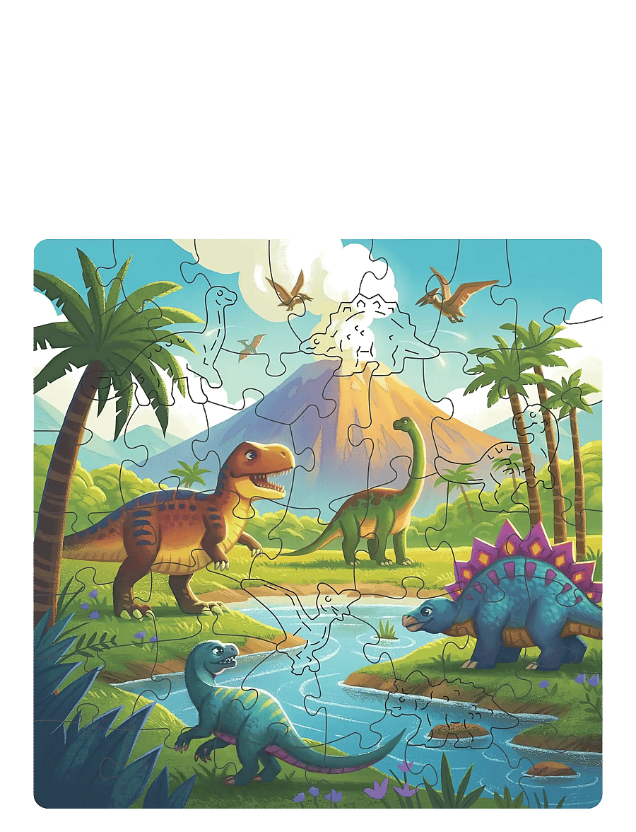 Ravensburger - WOODEN Dinosaurus 44p - træpuslespil - multi coloured - 1