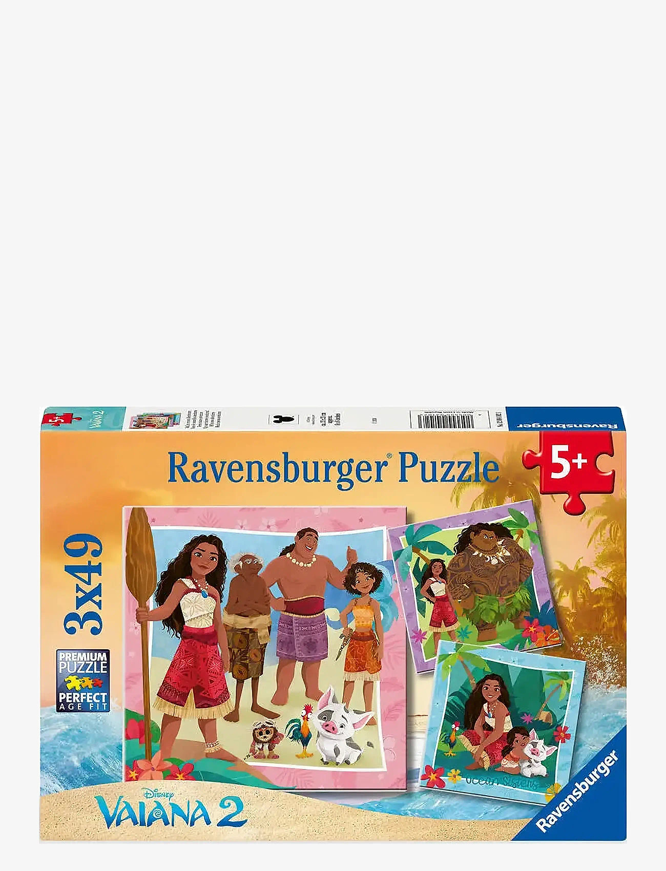 Ravensburger - Disney Vaiana 2 3x49p - klassiske puslespill - multi coloured - 0