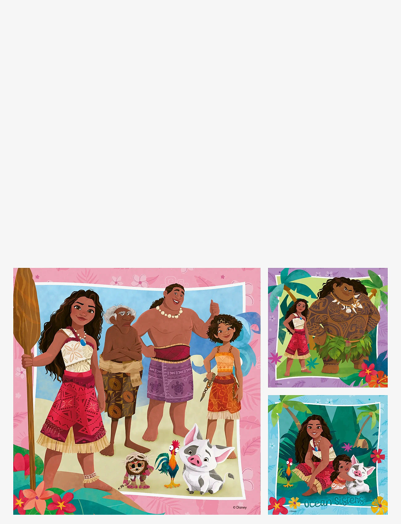 Ravensburger - Disney Vaiana 2 3x49p - klassiske puslespill - multi coloured - 1